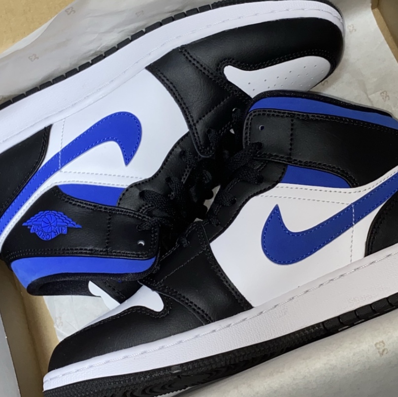(GS) Jordan 1 Mid Racer Blue 착용 스타일