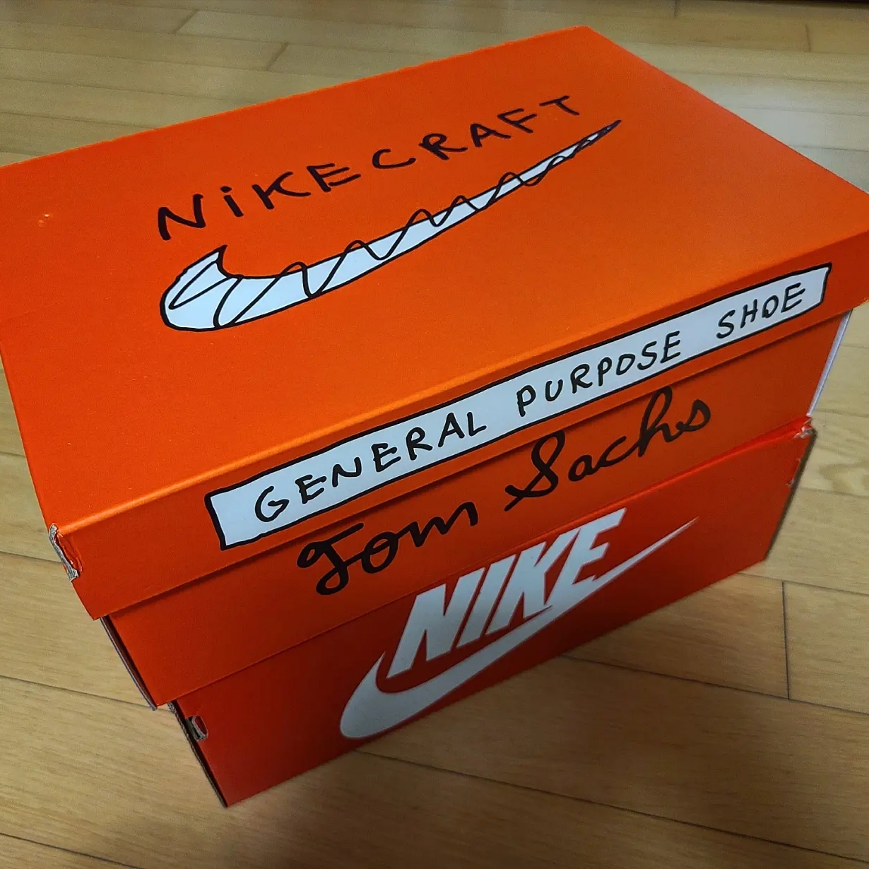 Nike x Tom Sachs General Purpose Shoe Archive, Nike Dunk Low SE Sail Dark Marina Blue 착용 스타일 - 1