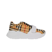 (W) Burberry Vintage Check Cotton Sneakers Archive Beige