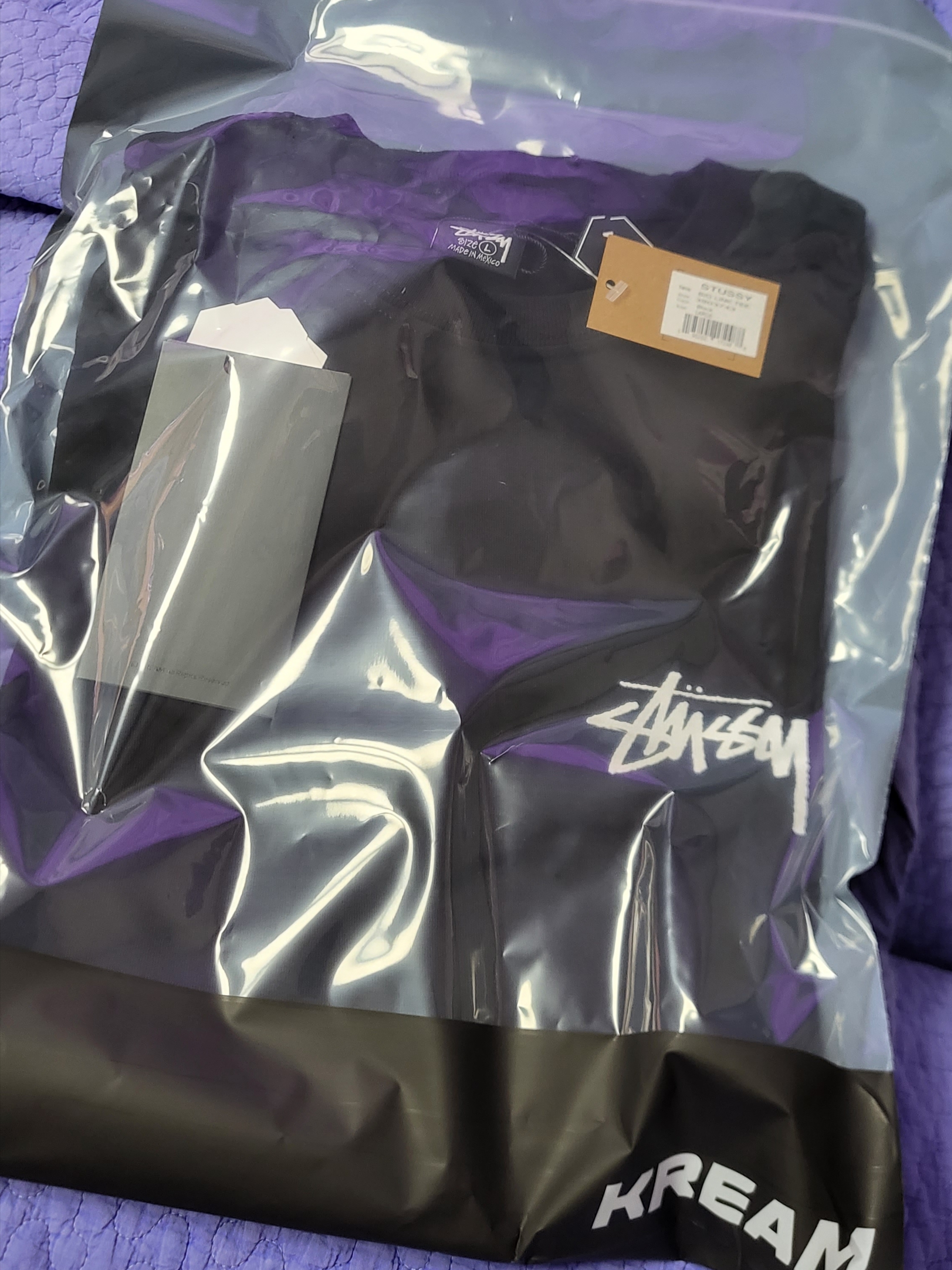 Stussy Big Link T-Shirt Black 착용 스타일 - 1