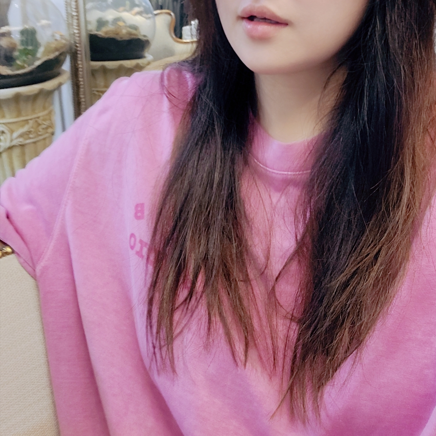 IAB Studio Pigment T-Shirt Magenta 착용 스타일