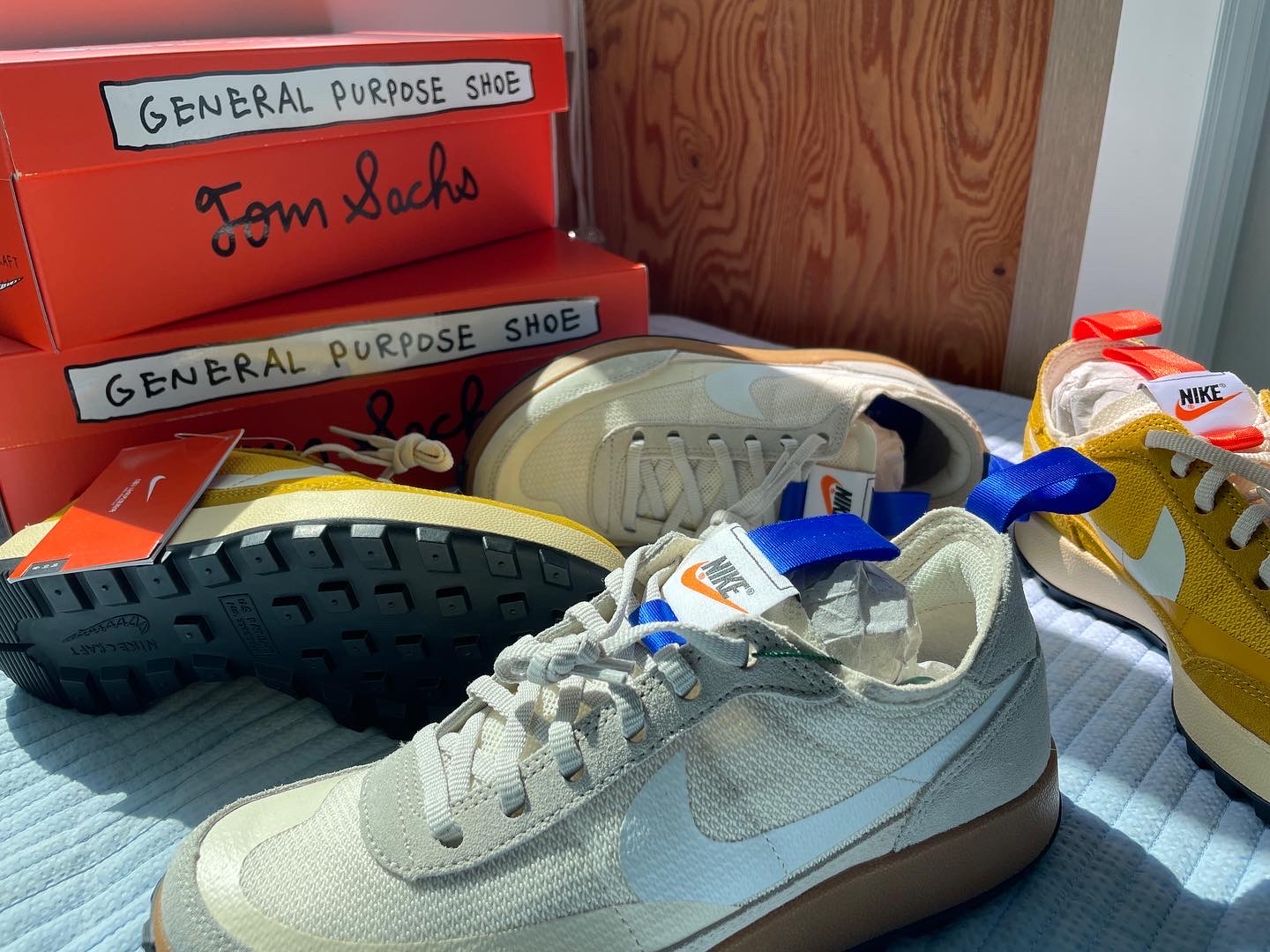 Nike x Tom Sachs General Purpose Shoe Light Cream, Nike x Tom Sachs General Purpose Shoe Archive 착용 스타일 - 1