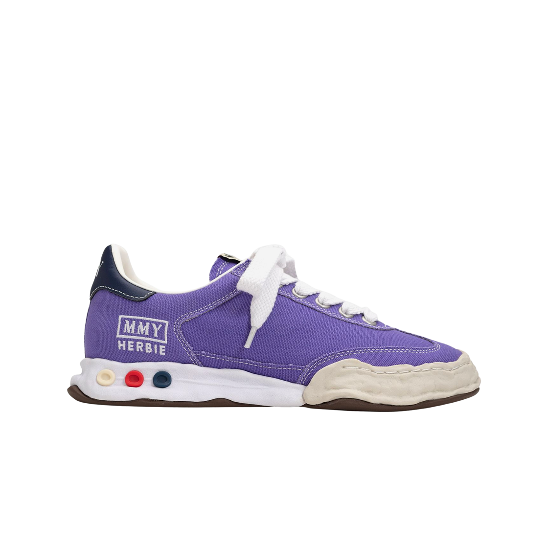 메종 미하라 야스히로 허비 OG 솔 캔버스 로우탑 스니커즈 퍼플(Maison Mihara Yasuhiro Herbie OG Sole Canvas Low-top Sneakers Purple) - 1