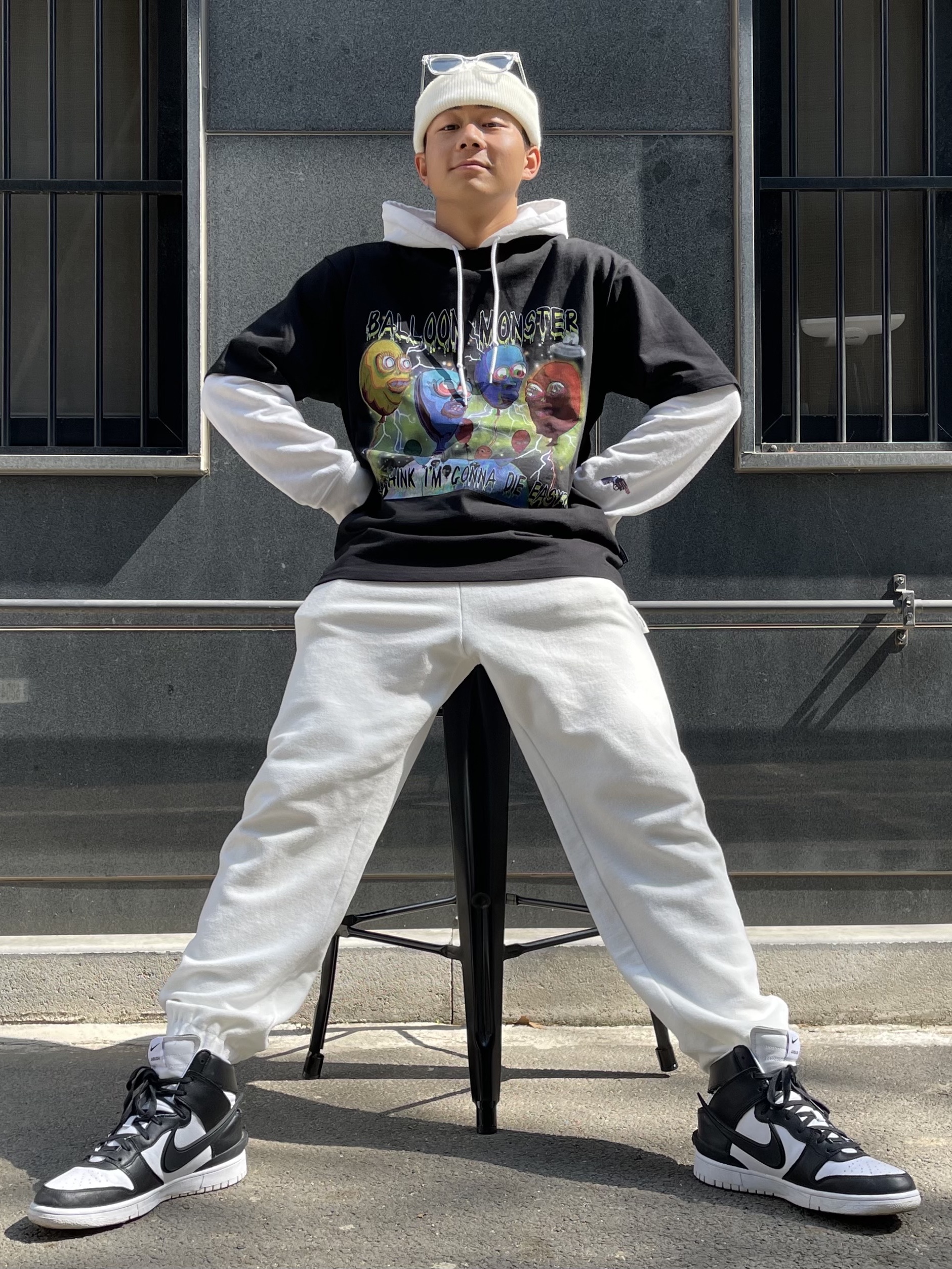 Nike x Ambush Dunk High Black 착용 스타일