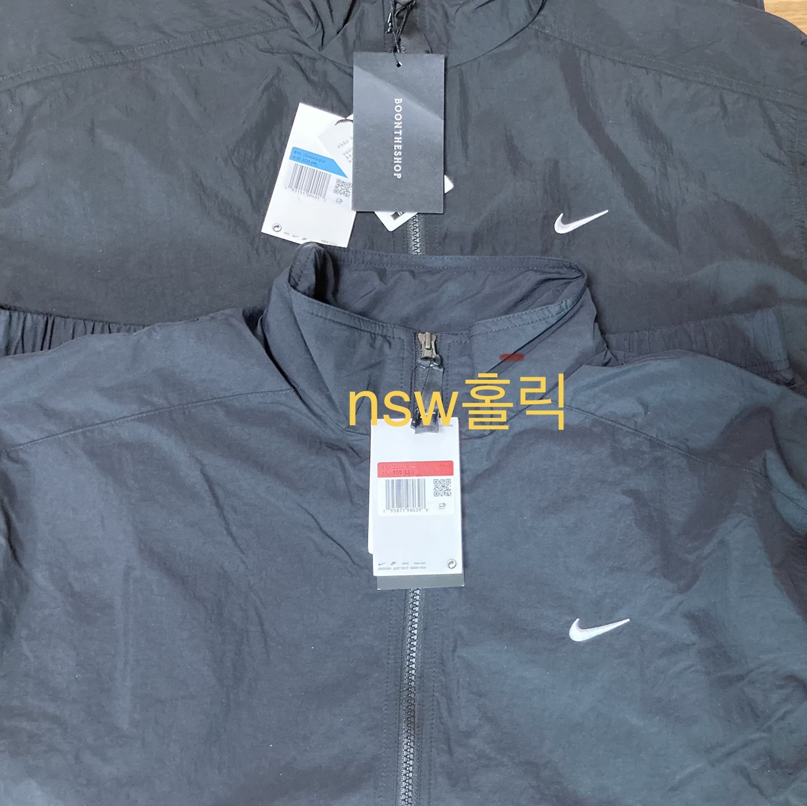 Nike M NRG Track Jacket Black, Nike M NRG Solo Swoosh Track Jacket Black - Asia 착용 스타일 - 3