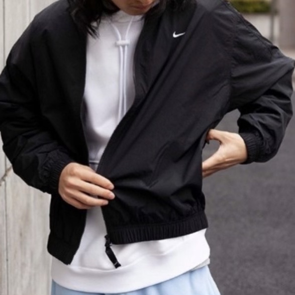 Nike M NRG Track Jacket Black, Nike M NRG Solo Swoosh Track Jacket Black - Asia 착용 스타일 - 2