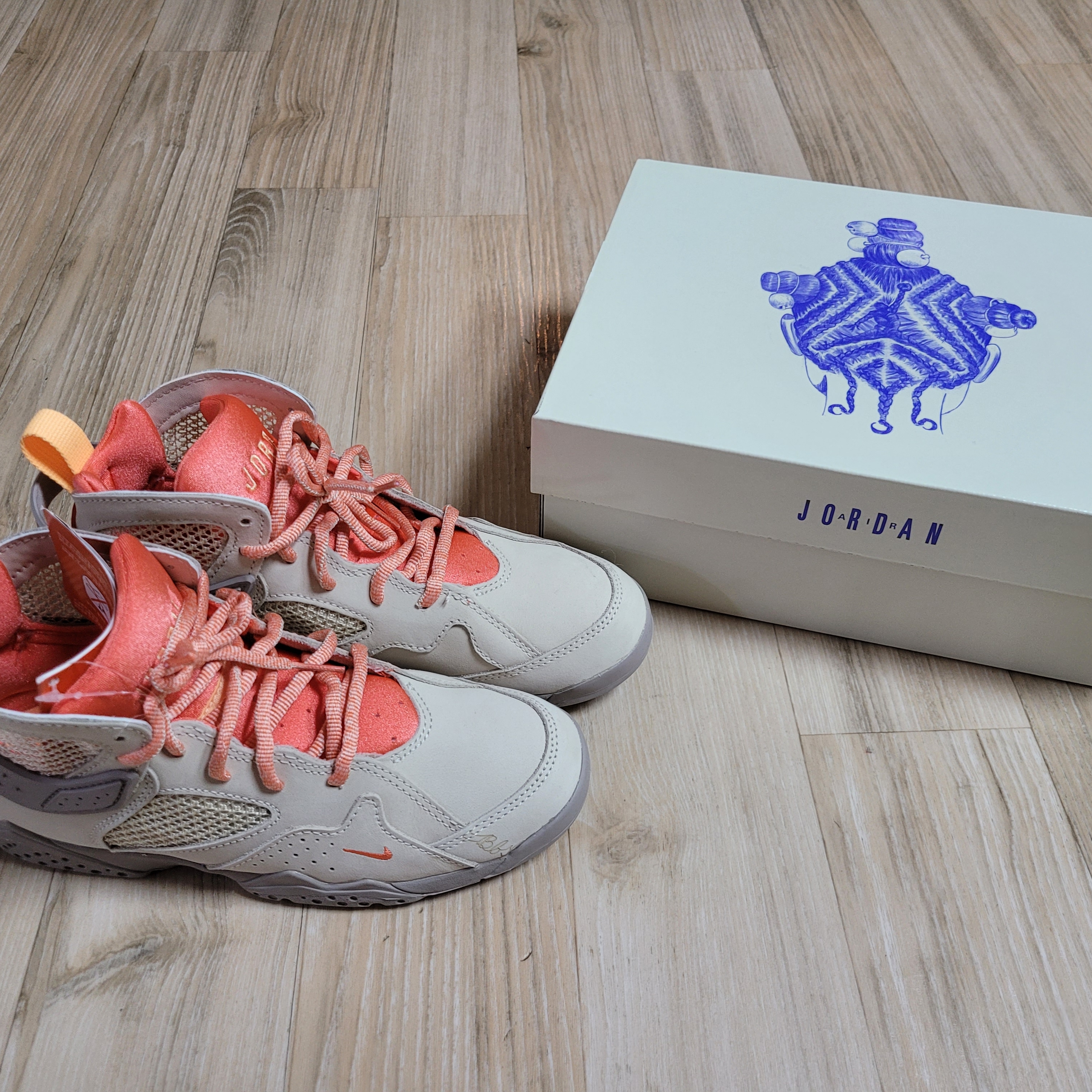 (PS) Jordan 7 x Bephies Beauty Supply Retro SP Sanddrift, (W) Jordan 7 x Bephies Beauty Supply Retro SP Sanddrift 착용 스타일 - 1