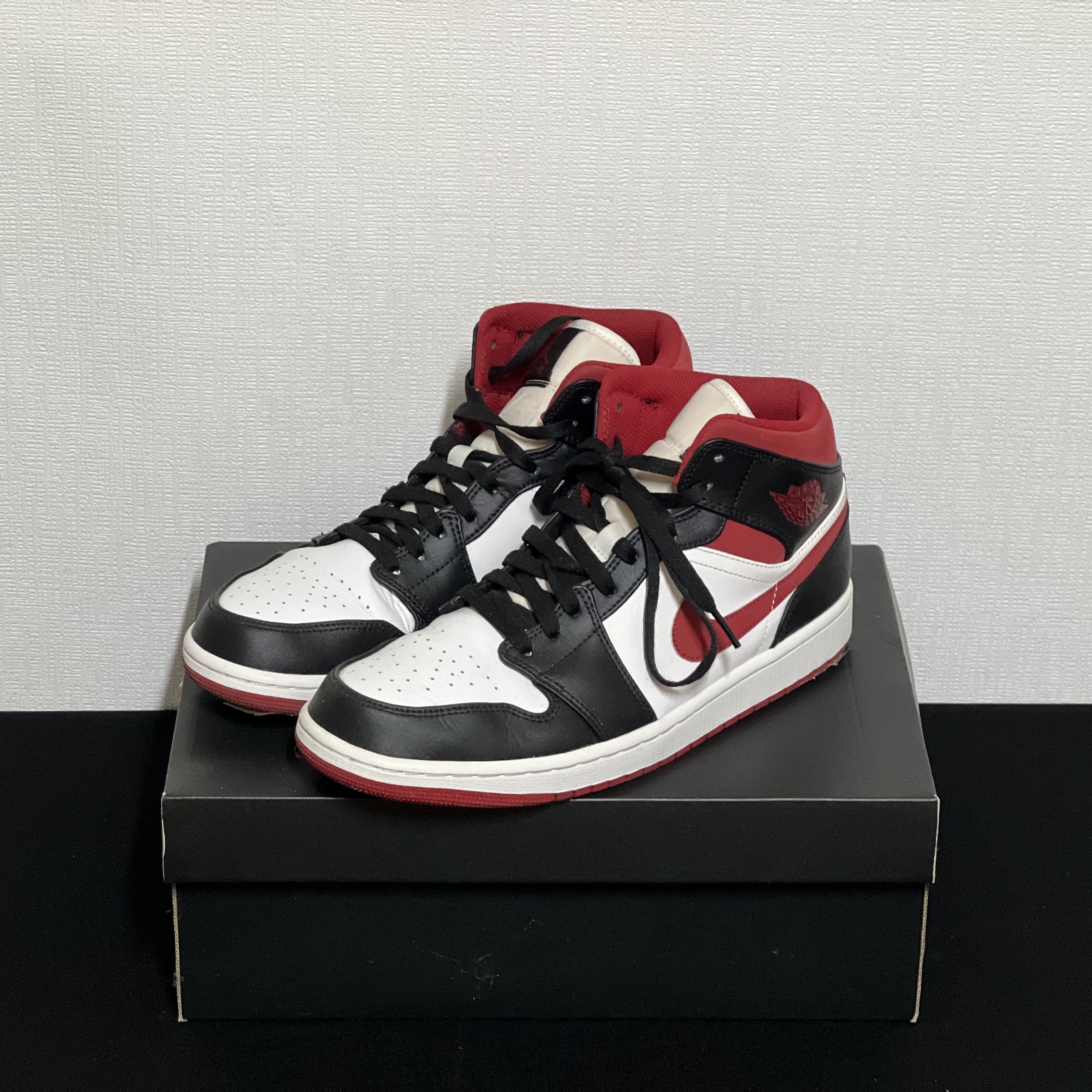 Jordan 1 Mid Gym Red Black White, (GS) Jordan 1 Retro High OG Gym Red 착용 스타일