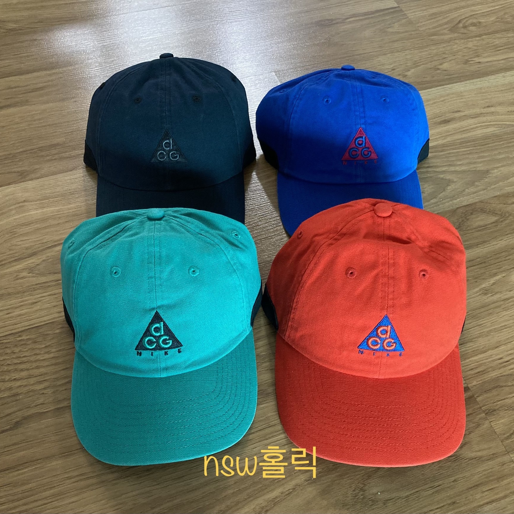Nike ACG H86 Cap Habanero Red, Nike ACG H86 Cap Royal 착용 스타일