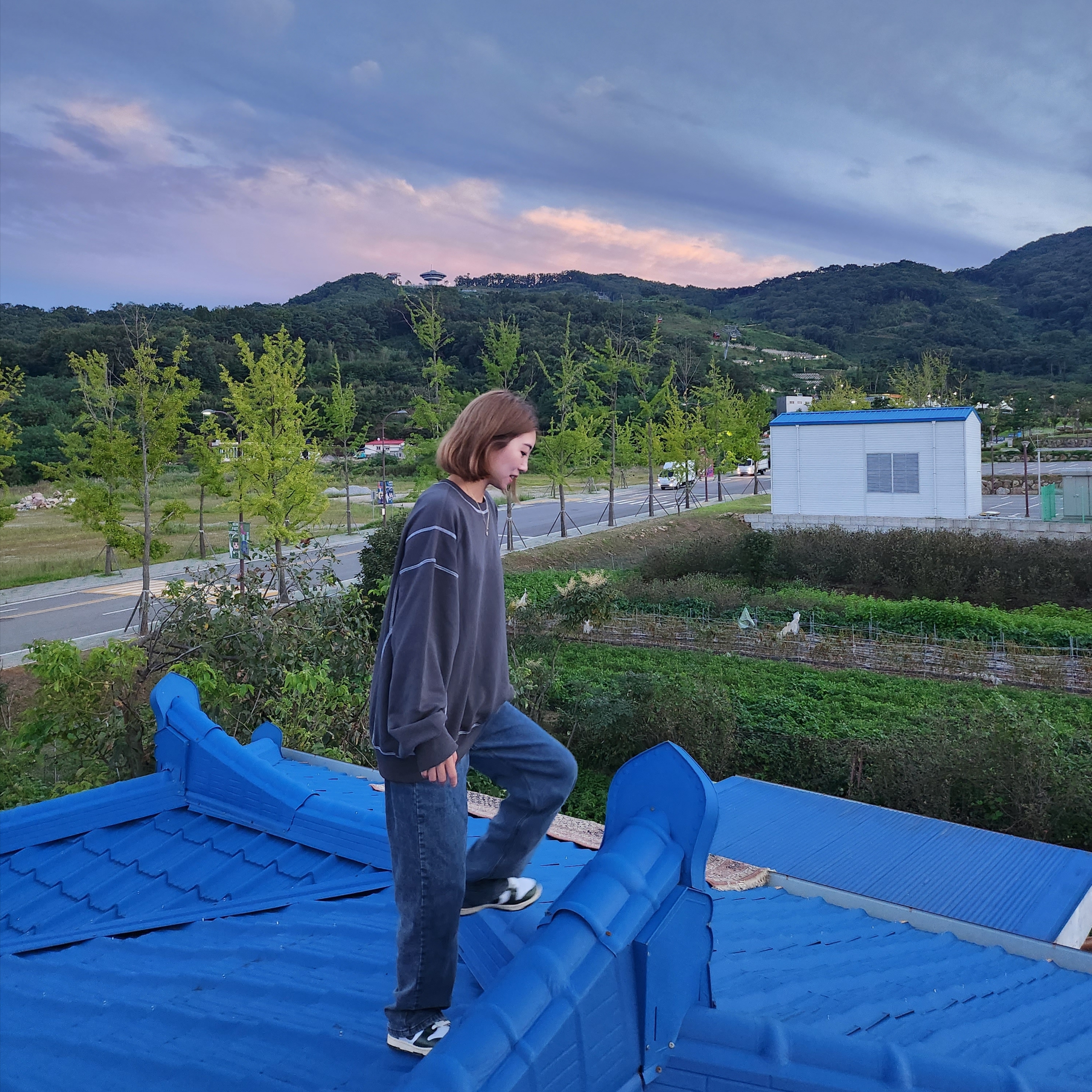 (W) Nike Dunk Low Vintage Green 착용 스타일