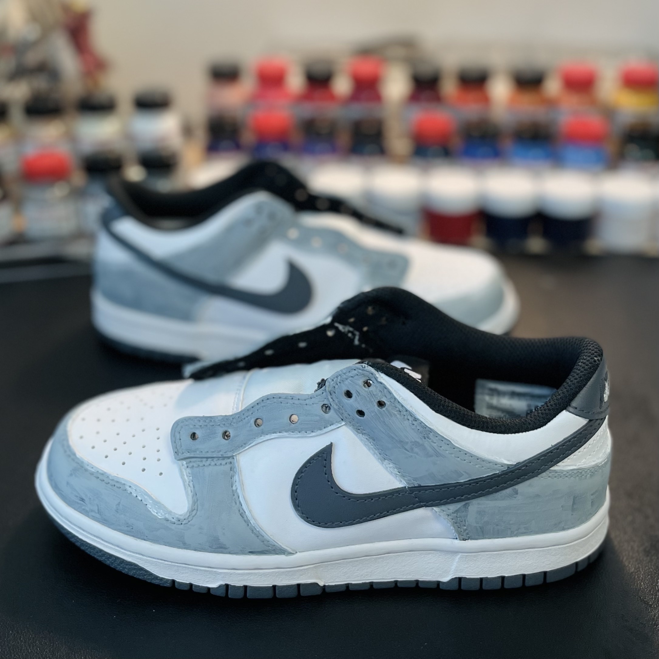 Nike Dunk Low Retro Black, (W) Nike Dunk Low Black 착용 스타일 - 2