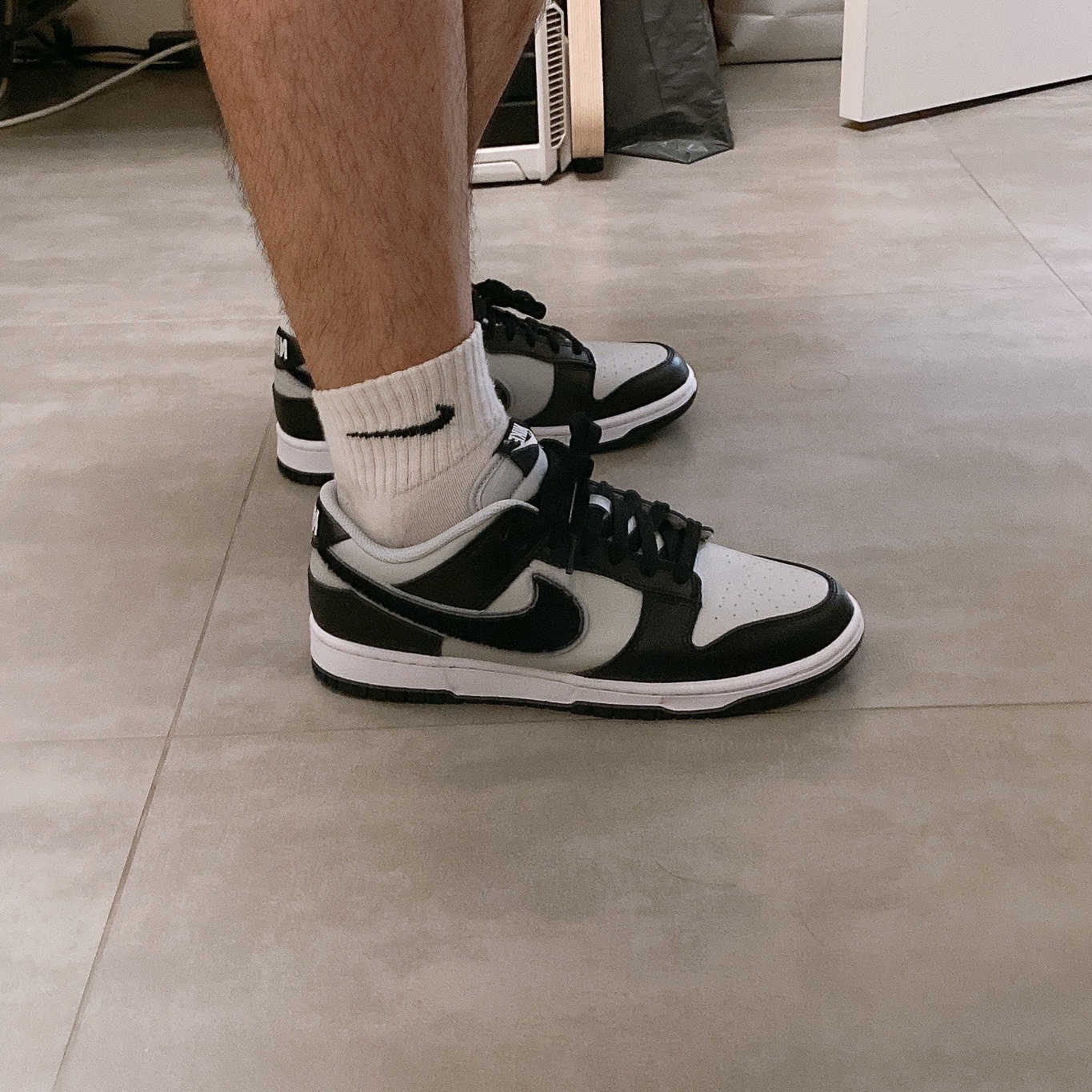 Nike Dunk Low Retro Grey Fog Black 착용 스타일