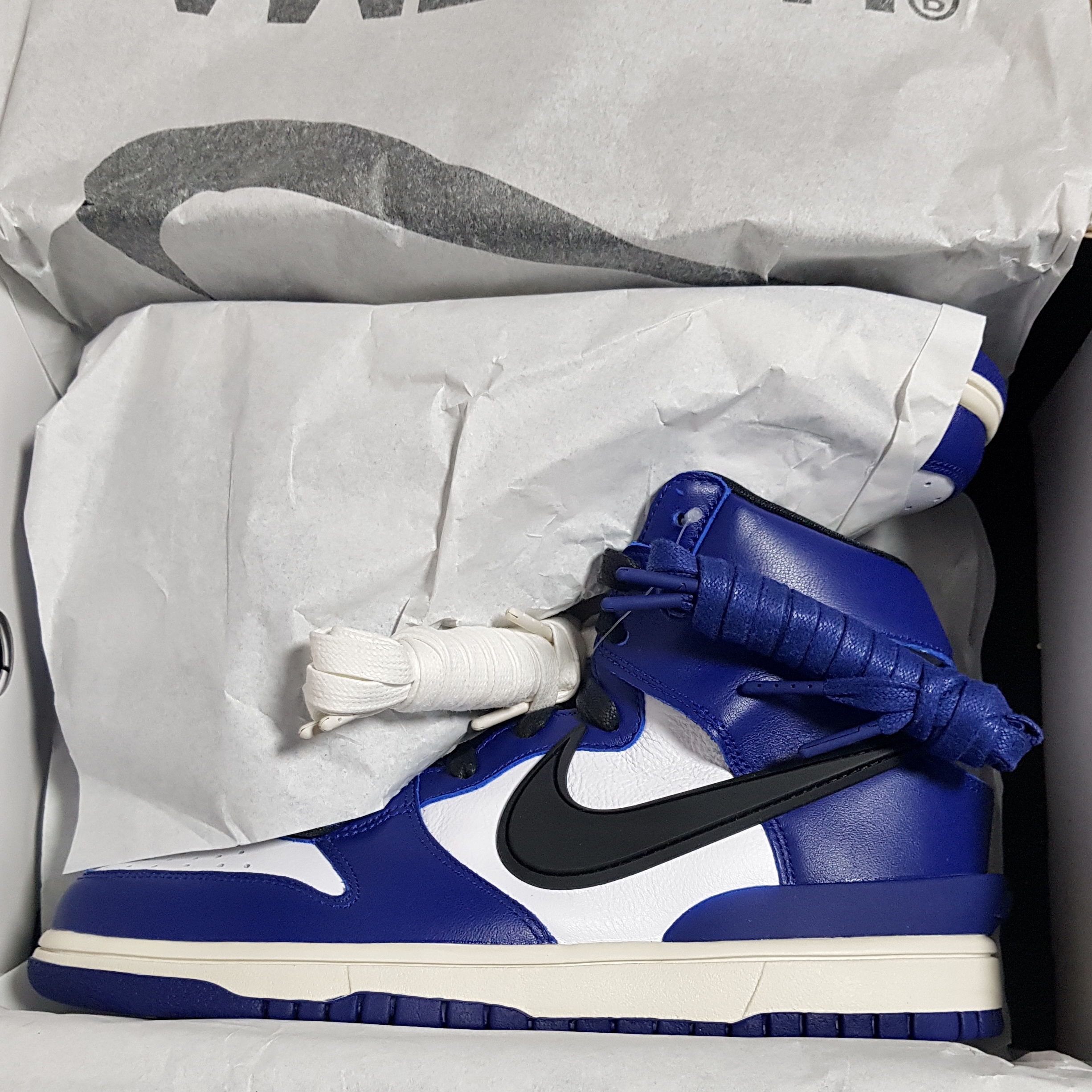 Nike x Ambush Dunk High Deep Royal Blue 착용 스타일