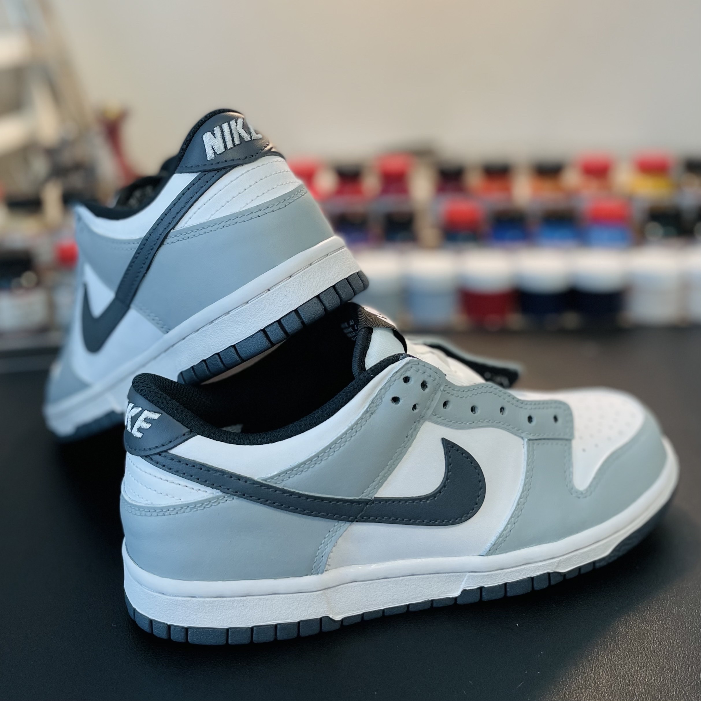 Nike Dunk Low Retro Black, (W) Nike Dunk Low Black 착용 스타일 - 1