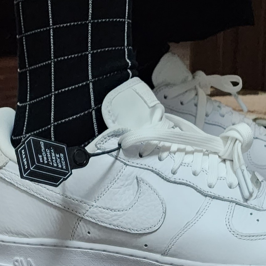 Nike Air Force 1 '07 Craft Vast Grey 착용 스타일 - 1
