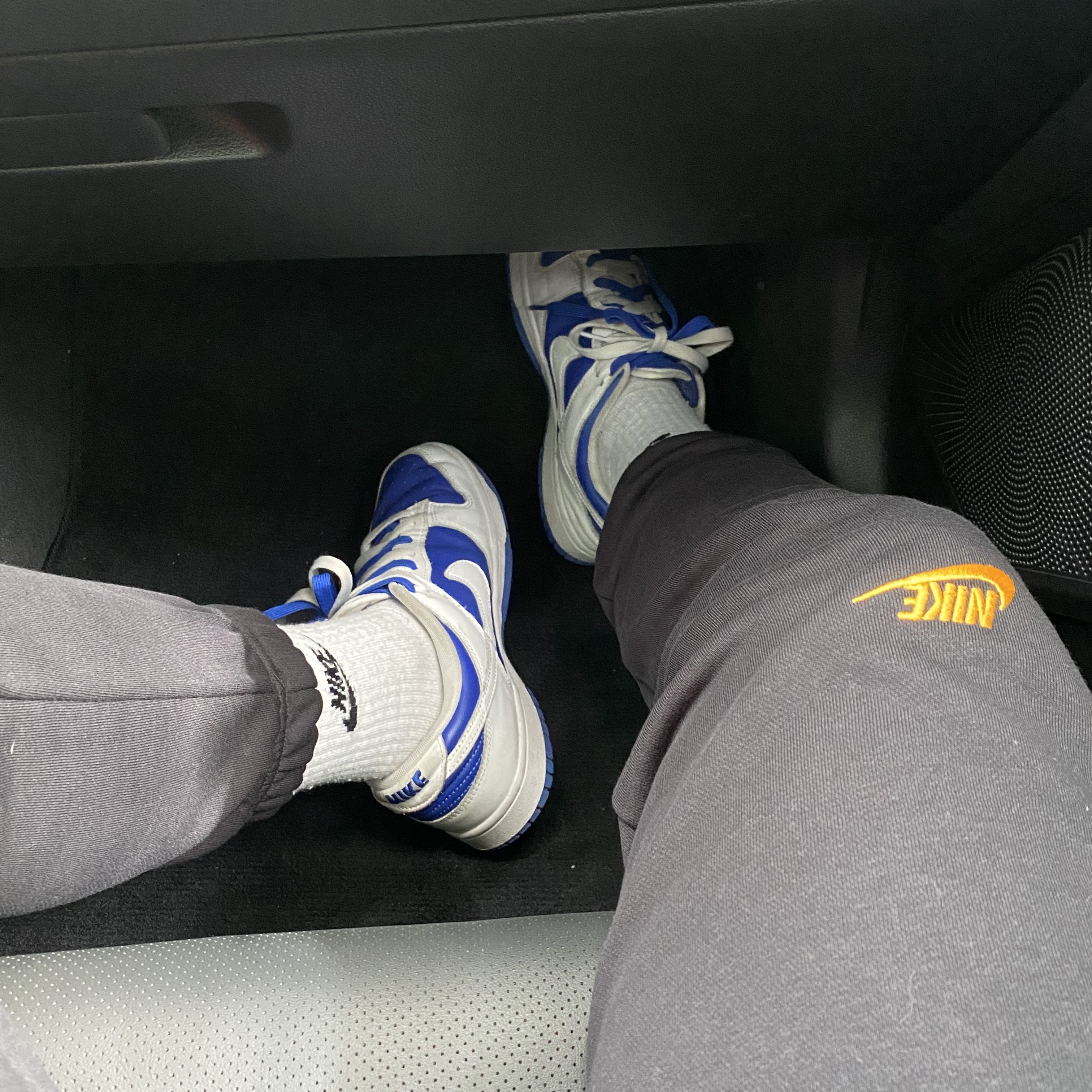 Nike Dunk Low Retro Racer Blue and White 착용 스타일