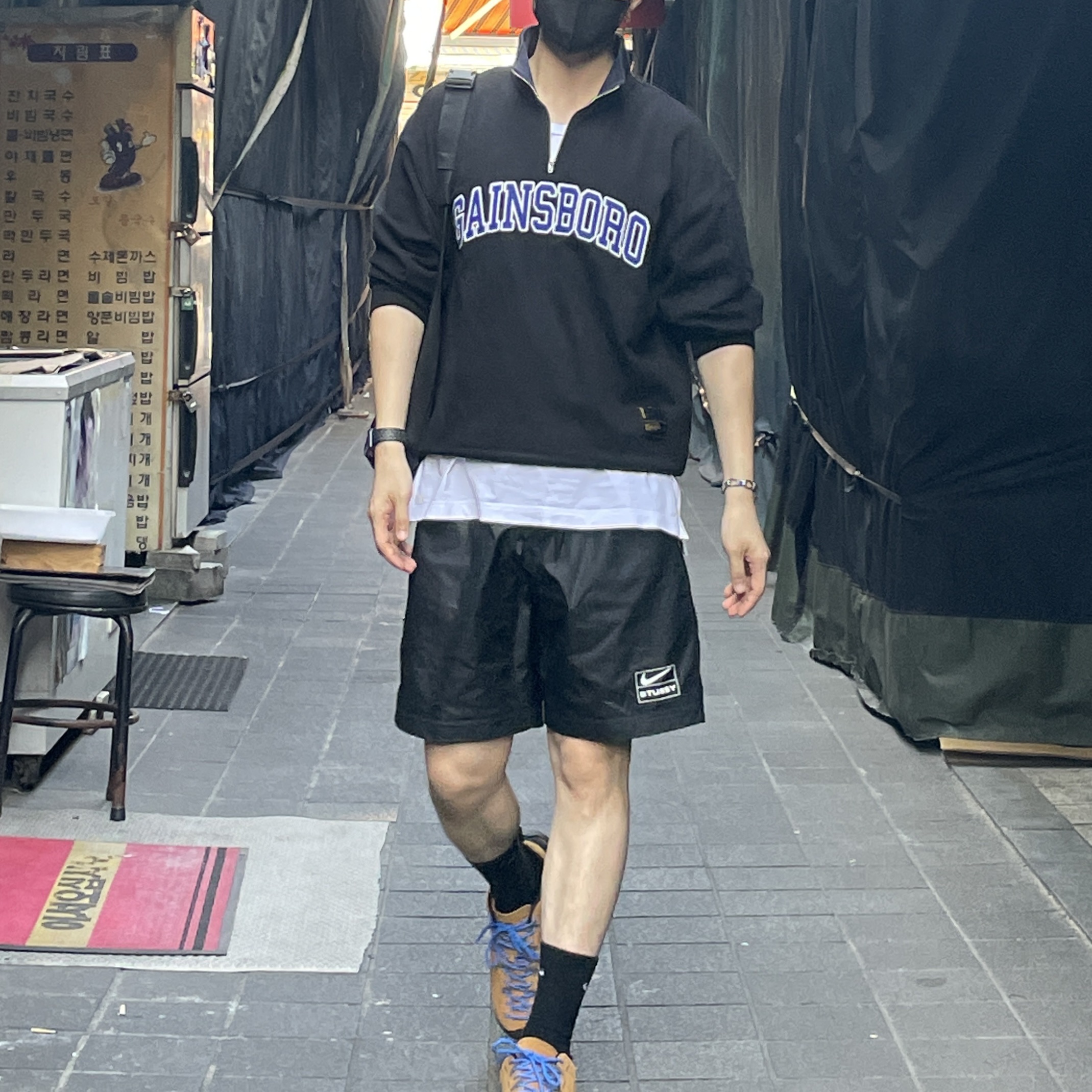 Nike x Stussy NRG FL Storm-Fit Pants Black (DO7170-010) 착용 스타일 - 1