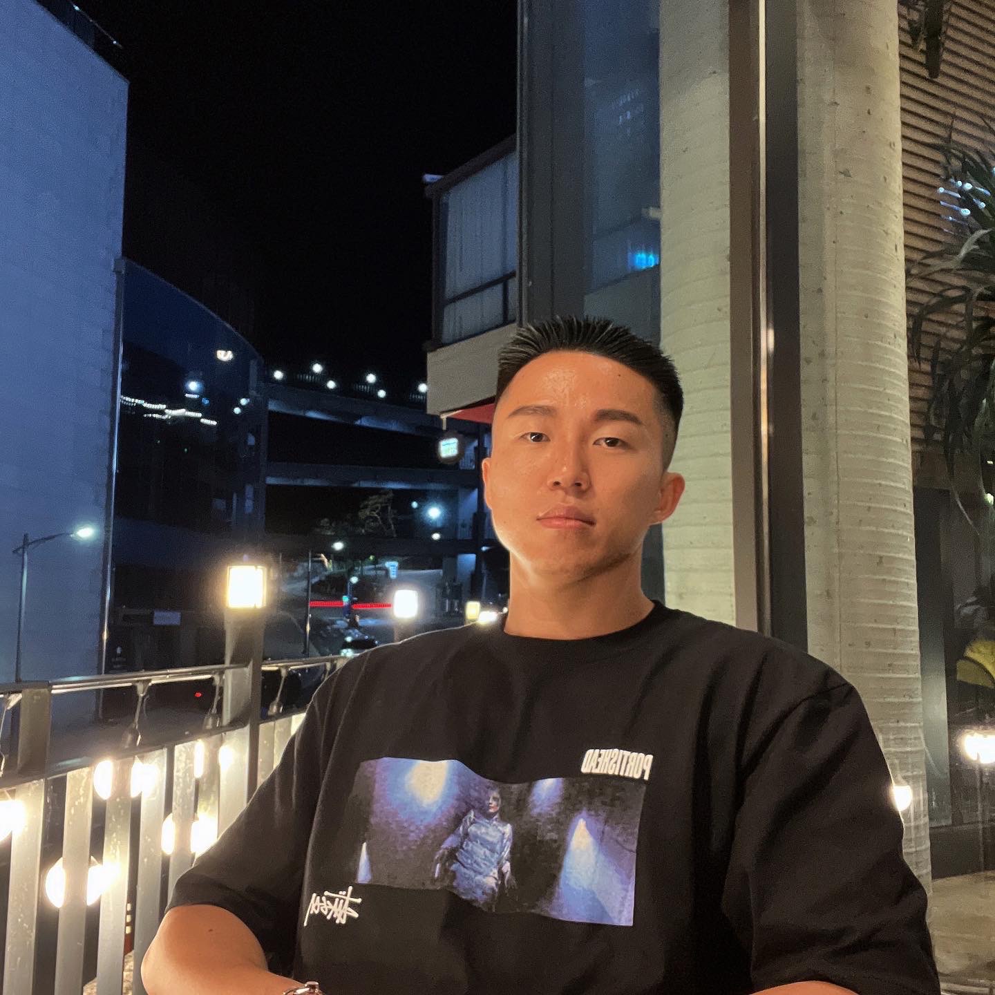 Stussy Dummy T-Shirt Black 착용 스타일