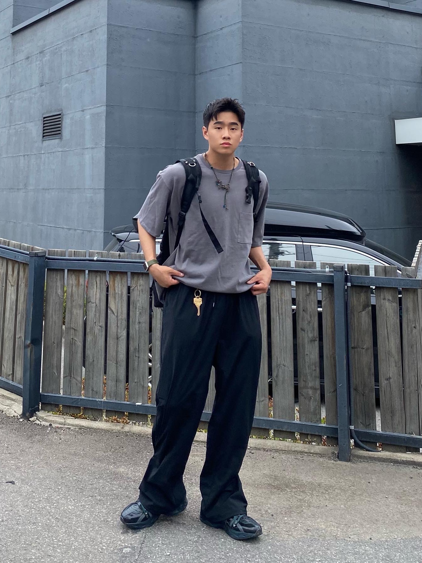 Asics x Andersson Bell HN2-S Protoblast Black 착용 스타일 - 3