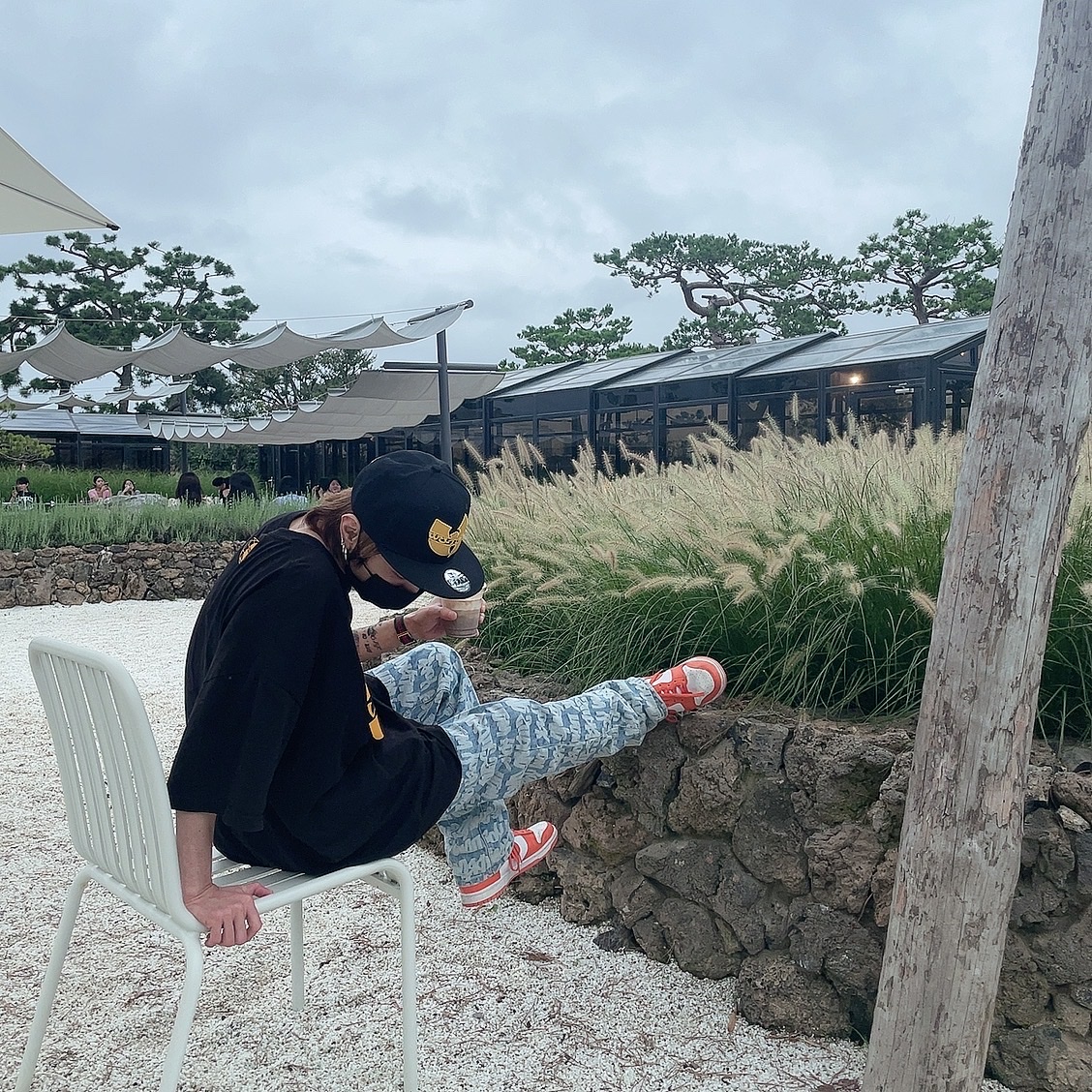 Supreme Fat Tip Jacquard Regular Jean Blue - 22SS, Nike Dunk High Syracuse 착용 스타일