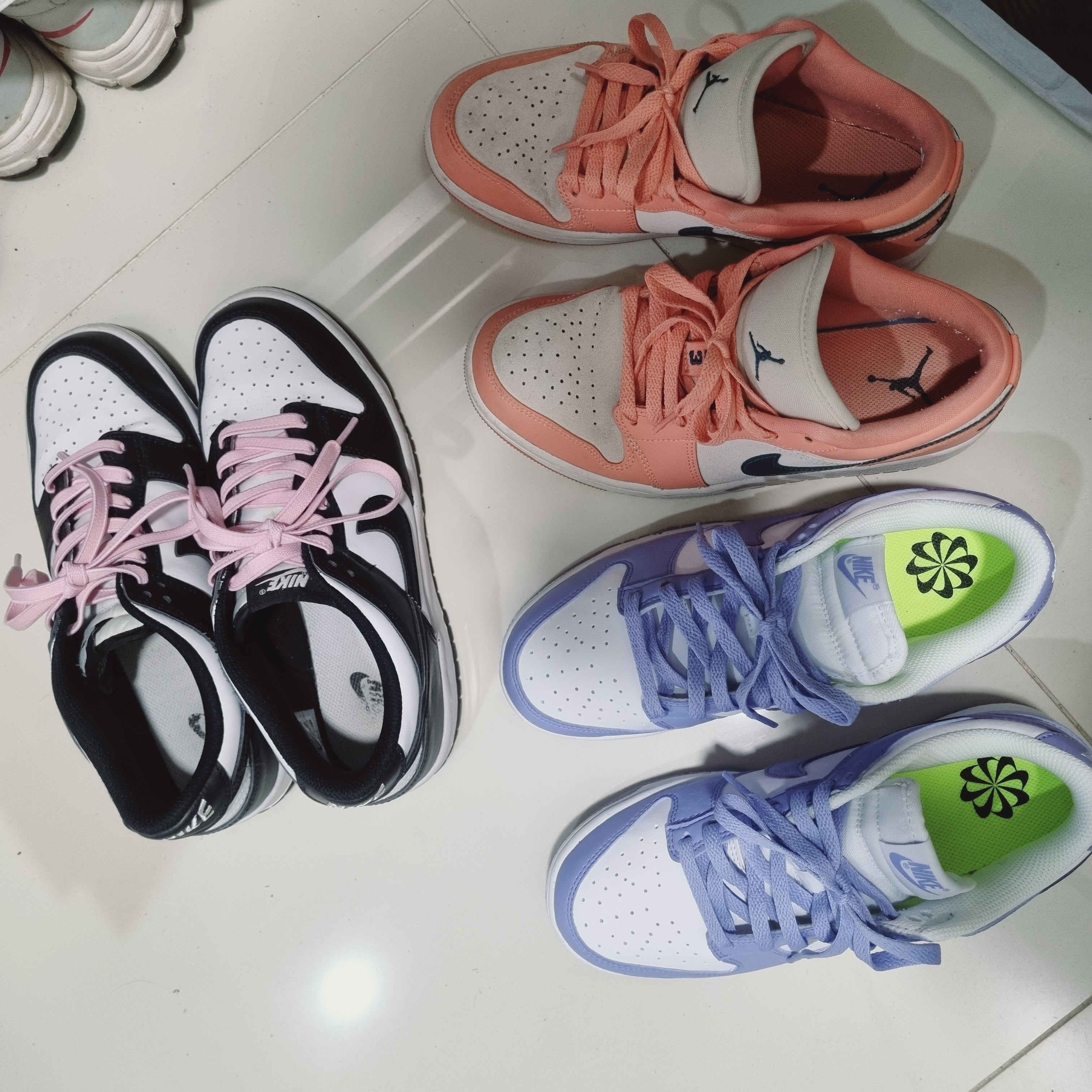 Jordan 1 Retro Low OG Black and Dark Powder Blue, (W) Jordan 1 Retro Low OG Black and Dark Powder Blue 착용 스타일 - 5