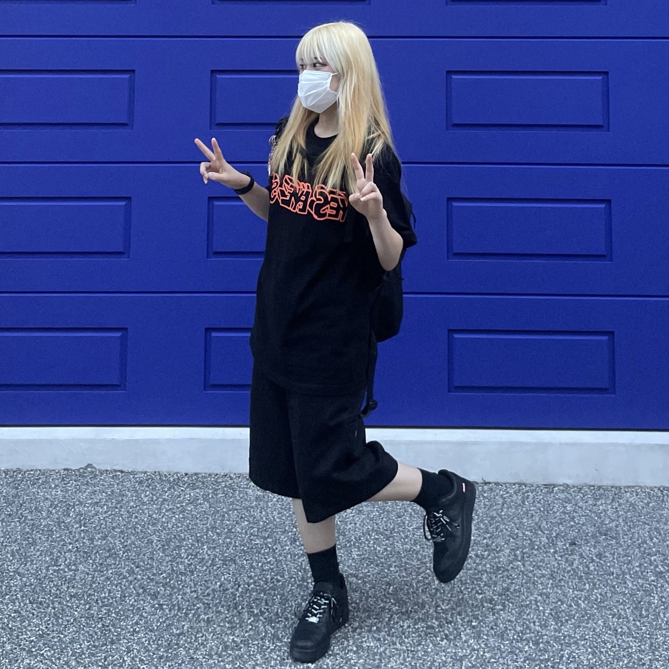 Nike x Supreme Air Force 1 Low Black 착용 스타일 - 1