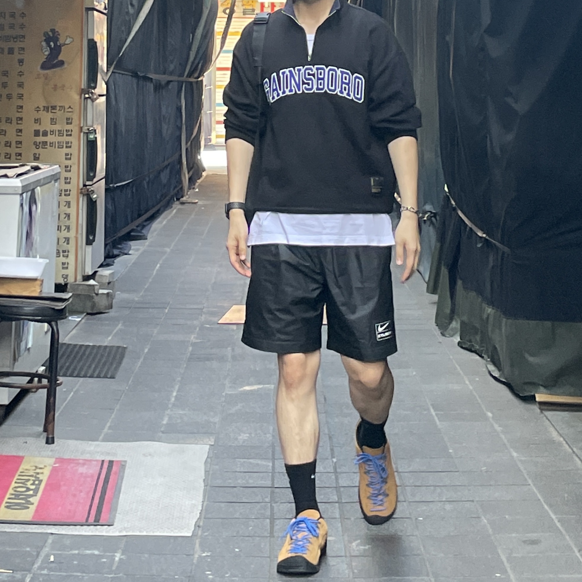 Nike x Stussy NRG FL Storm-Fit Pants Black (DO7170-010) 착용 스타일 - 2