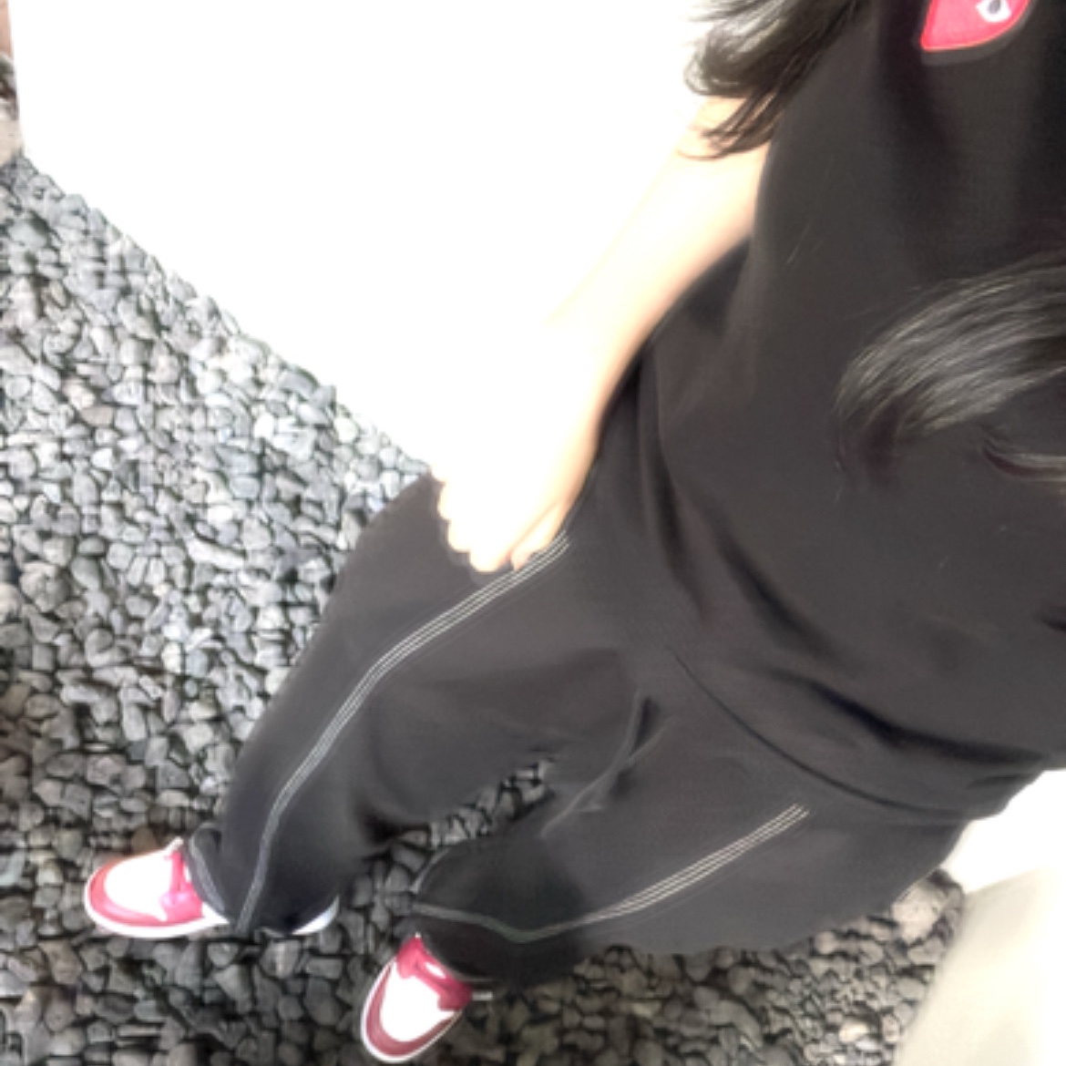 (GS) Jordan 1 Low Cardinal Red 착용 스타일