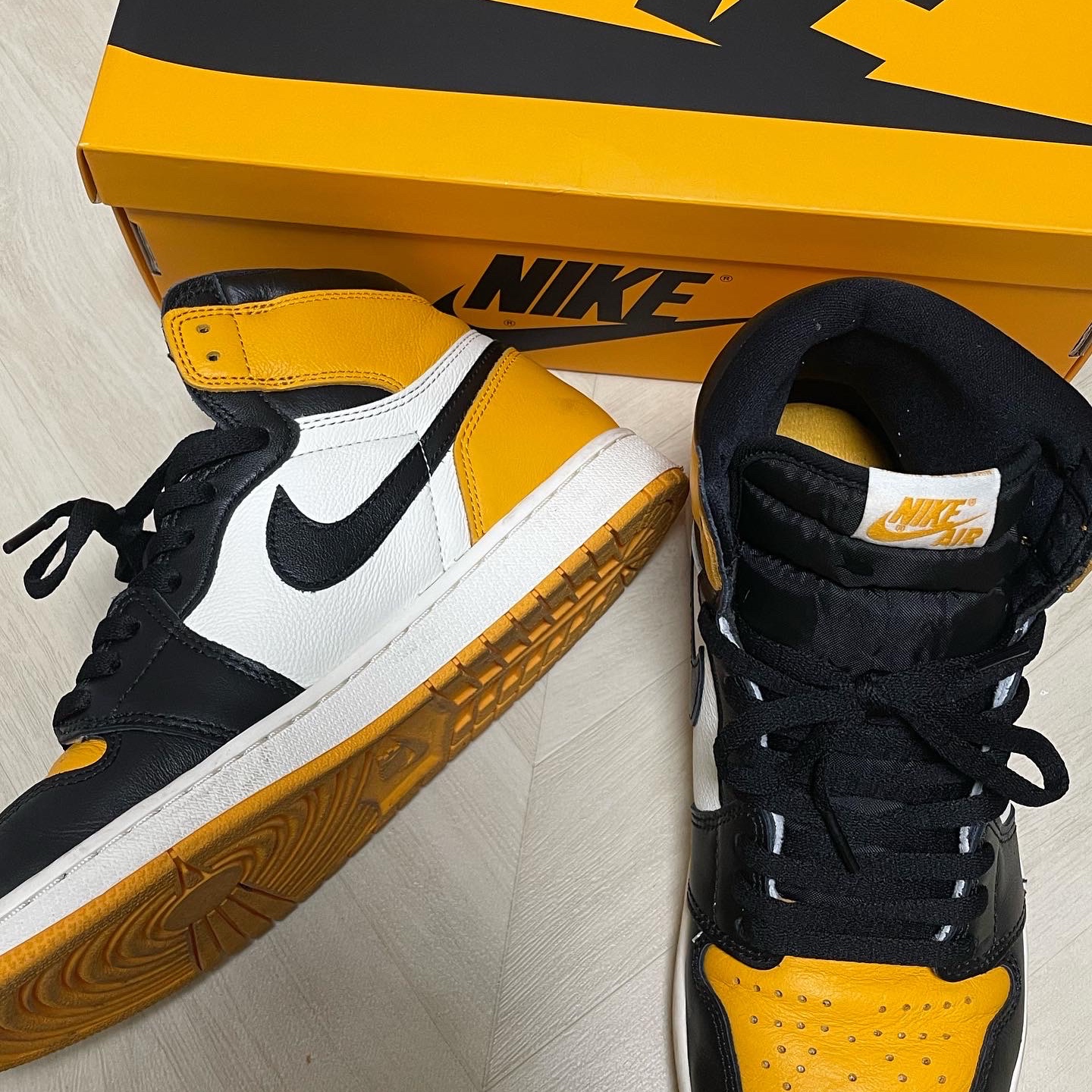 Jordan 1 Retro High OG Taxi 착용 스타일 - 2