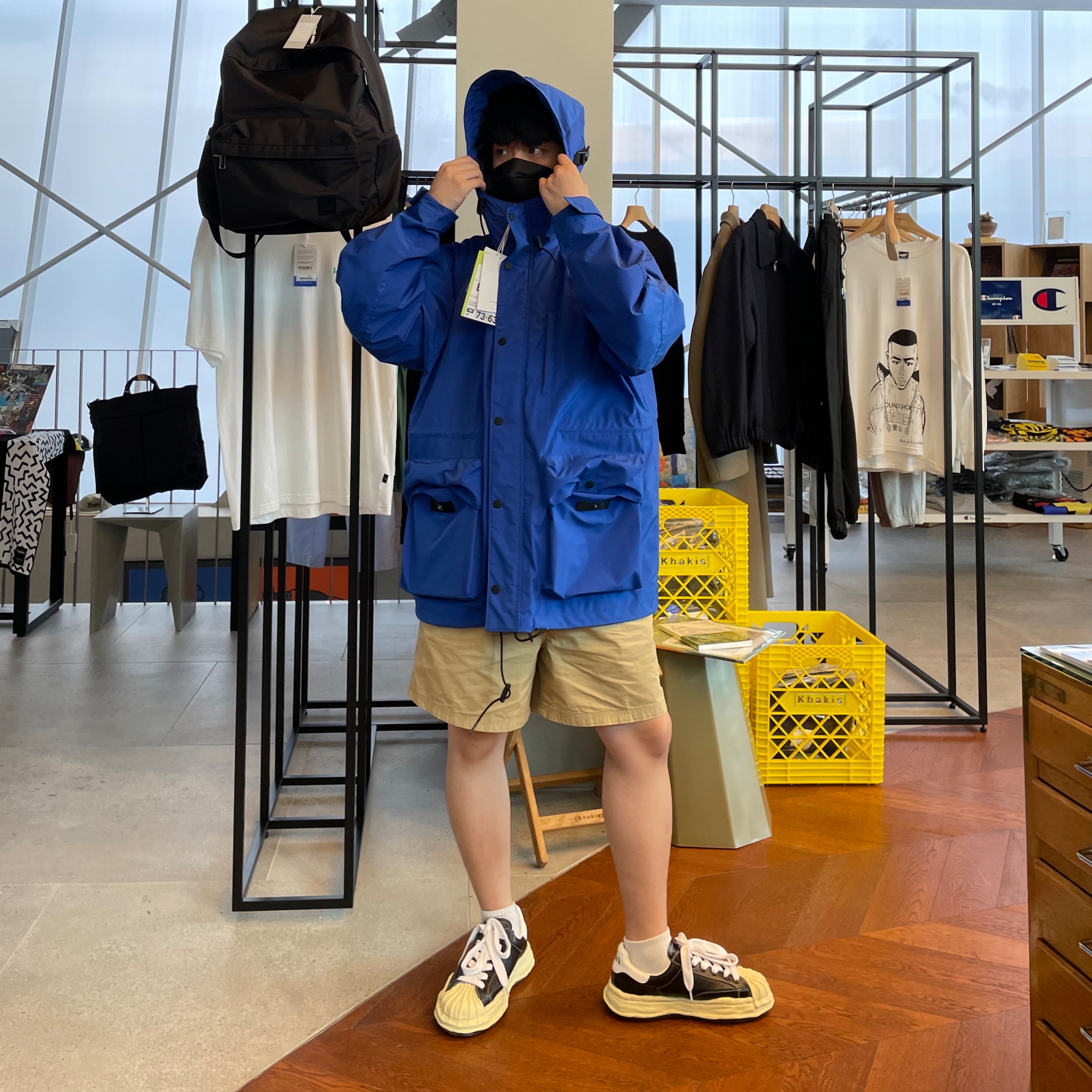 Maison Mihara Yasuhiro Blakey OG Sole Canvas Low-top Sneakers Black White, Maison Mihara Yasuhiro Blakey OG Sole Leather Low-top Sneakers Black 착용 스타일