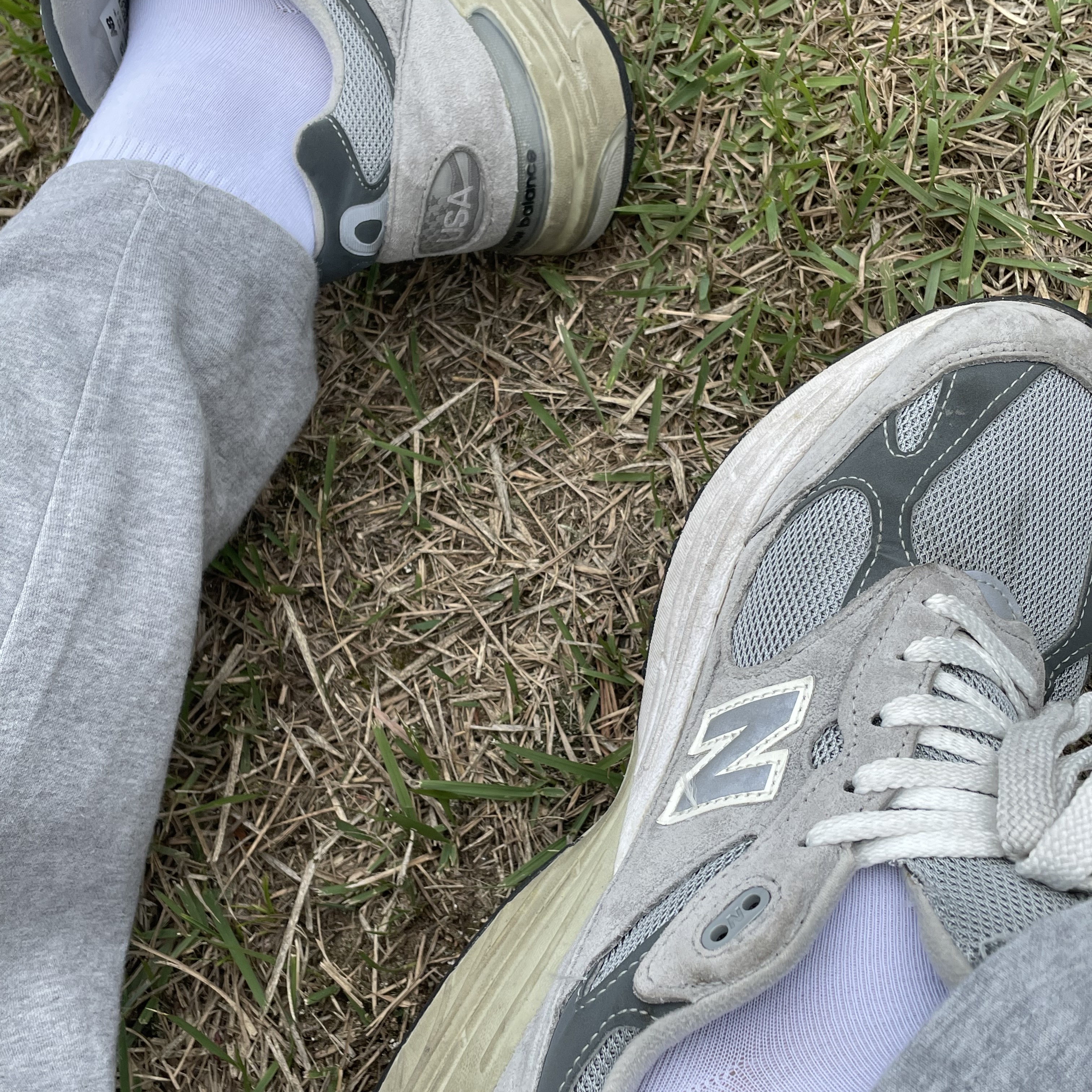 New Balance 993 Made in USA Grey - D Standard 착용 스타일