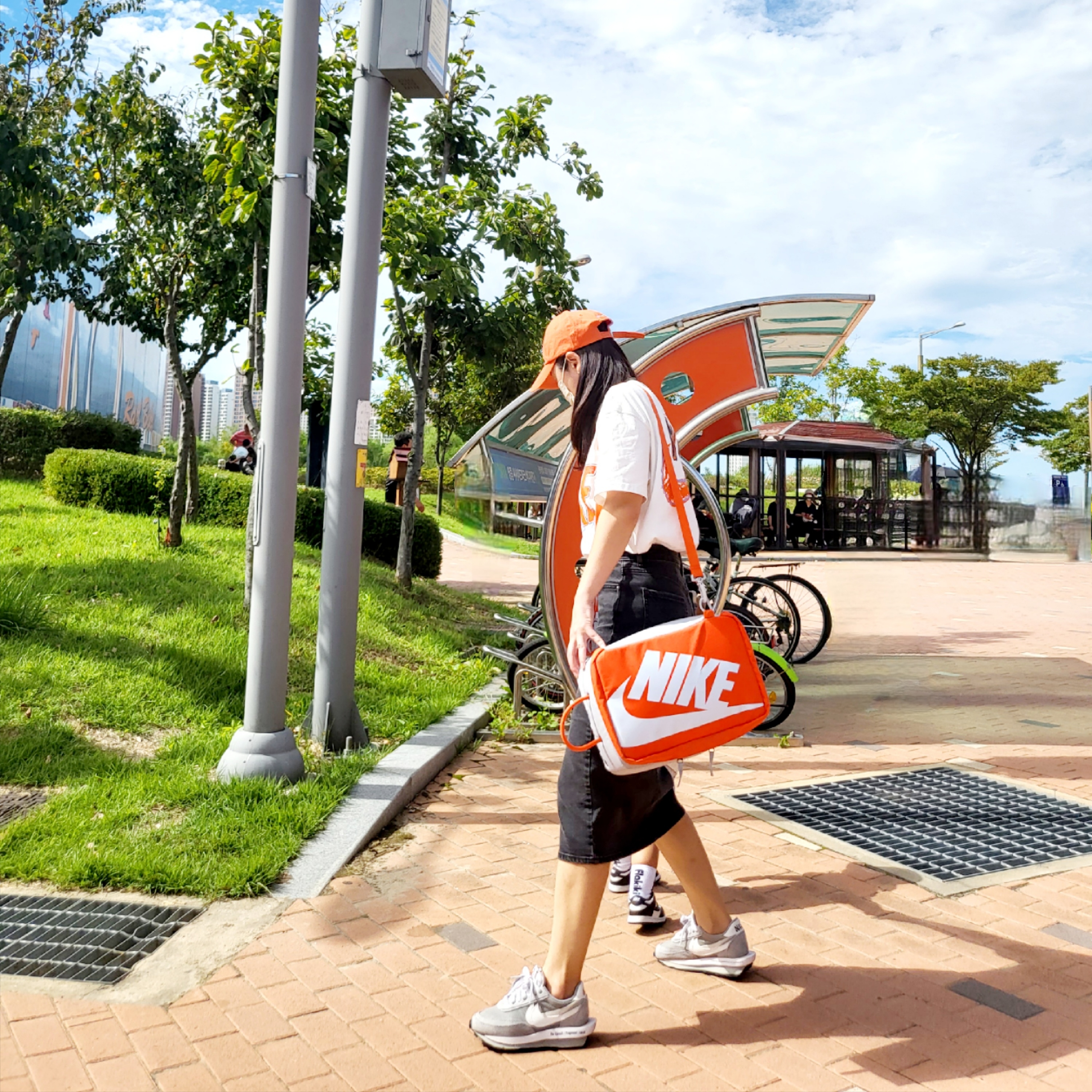Nike M NRG Dunk '85 T-Shirt Sail - Asia, (TD) Nike Dunk Low Black 착용 스타일 - 2