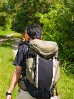 Nike ACG 36 Backpack Medium Olive, Nike ACG LBR T-Shirt Black - Asia 착용 스타일 - 3