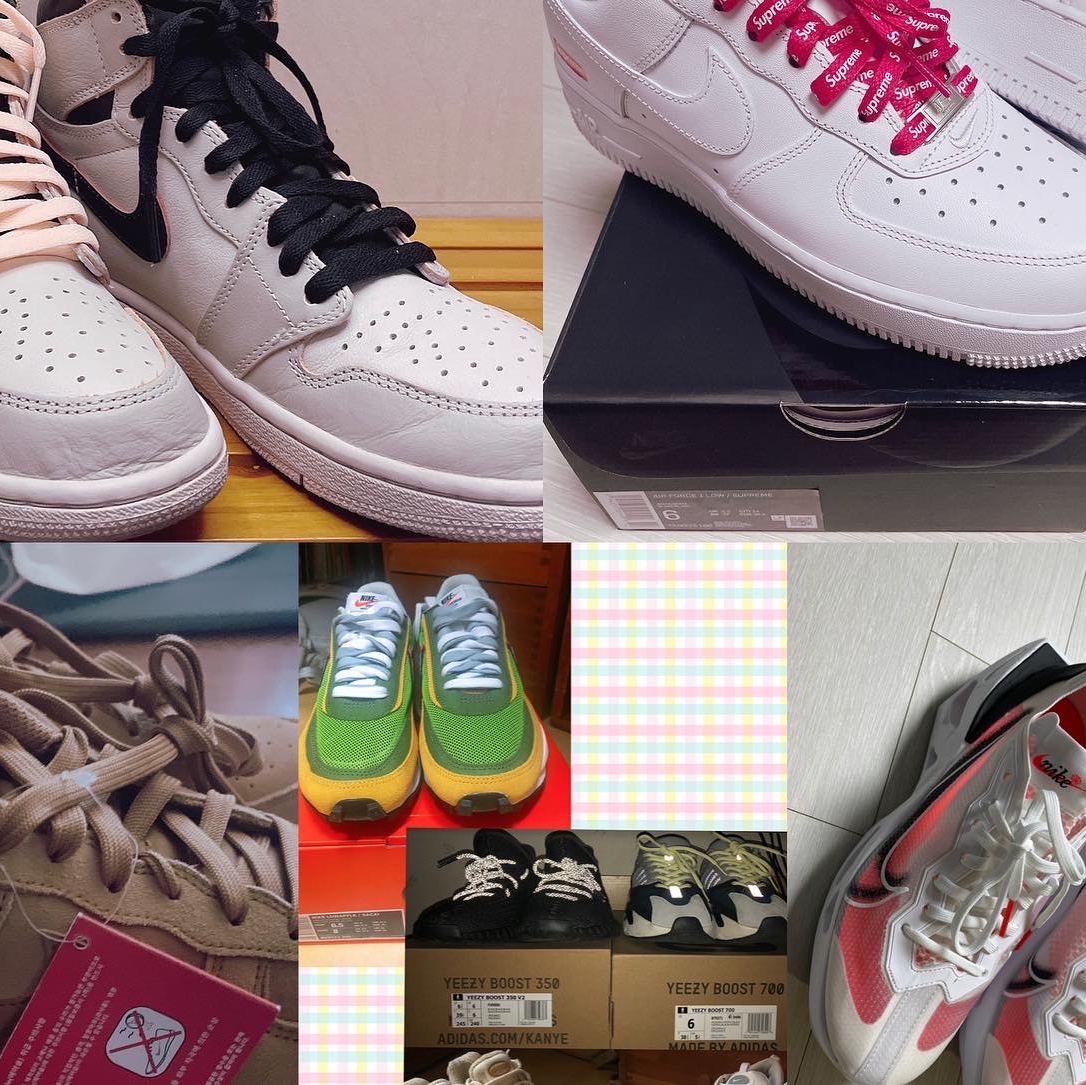 Jordan 1 Retro High OG Defiant SB NYC to Paris, Nike x Supreme Air Force 1 Low White 착용 스타일