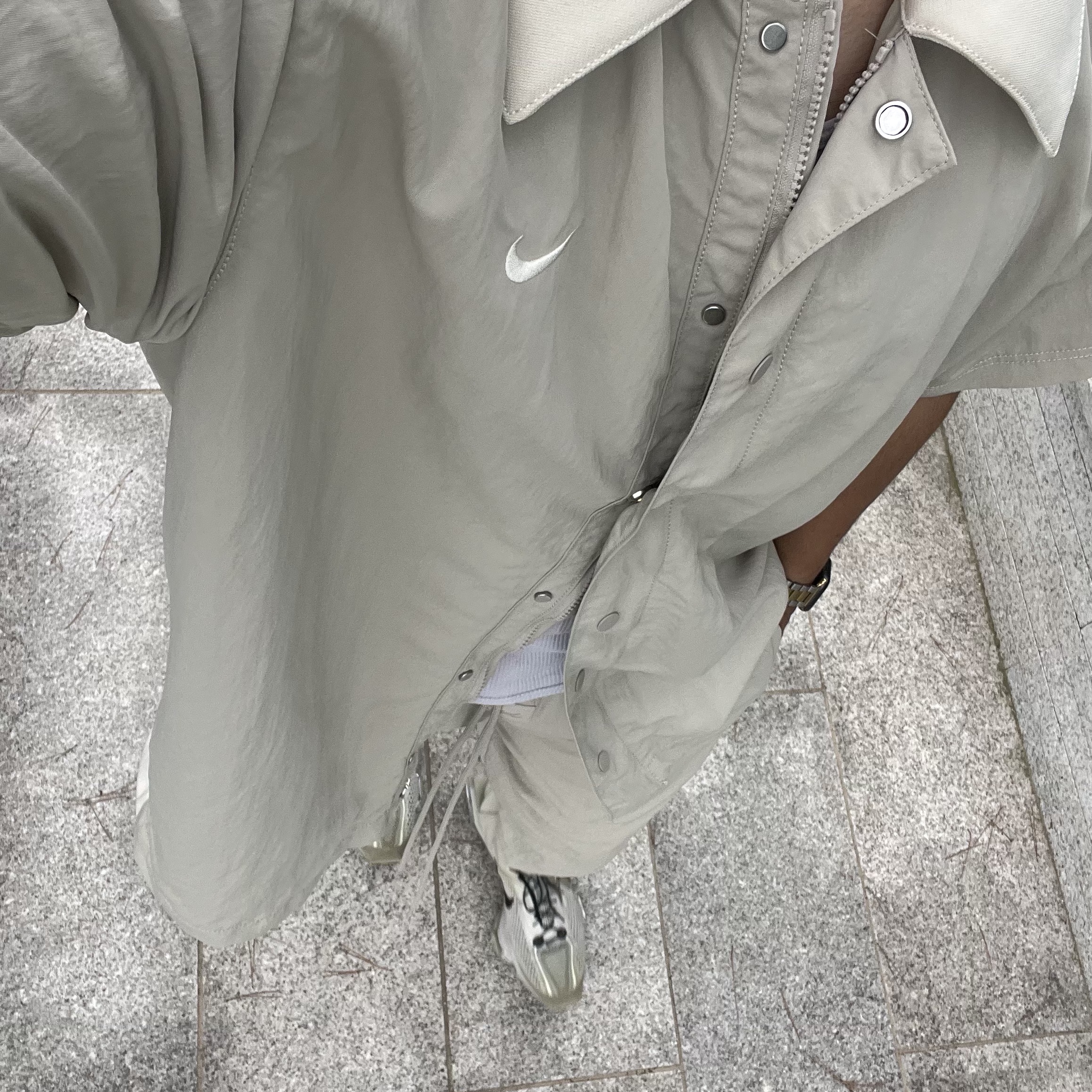 Nike x Matthew M Williams Zoom 004 Stone 착용 스타일 - 5