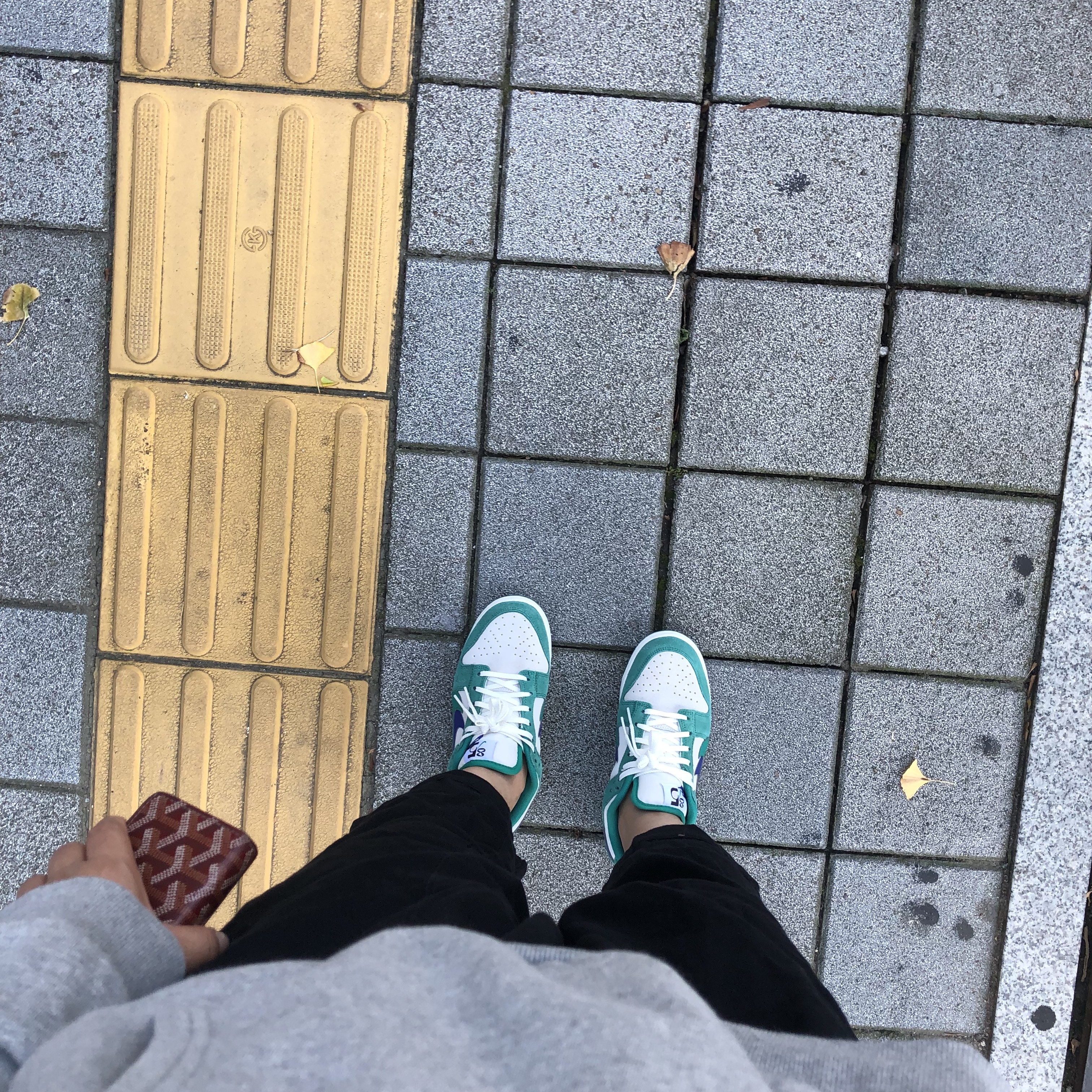 (W) Nike Dunk Low SE 85 Neptune Green and Sail 착용 스타일