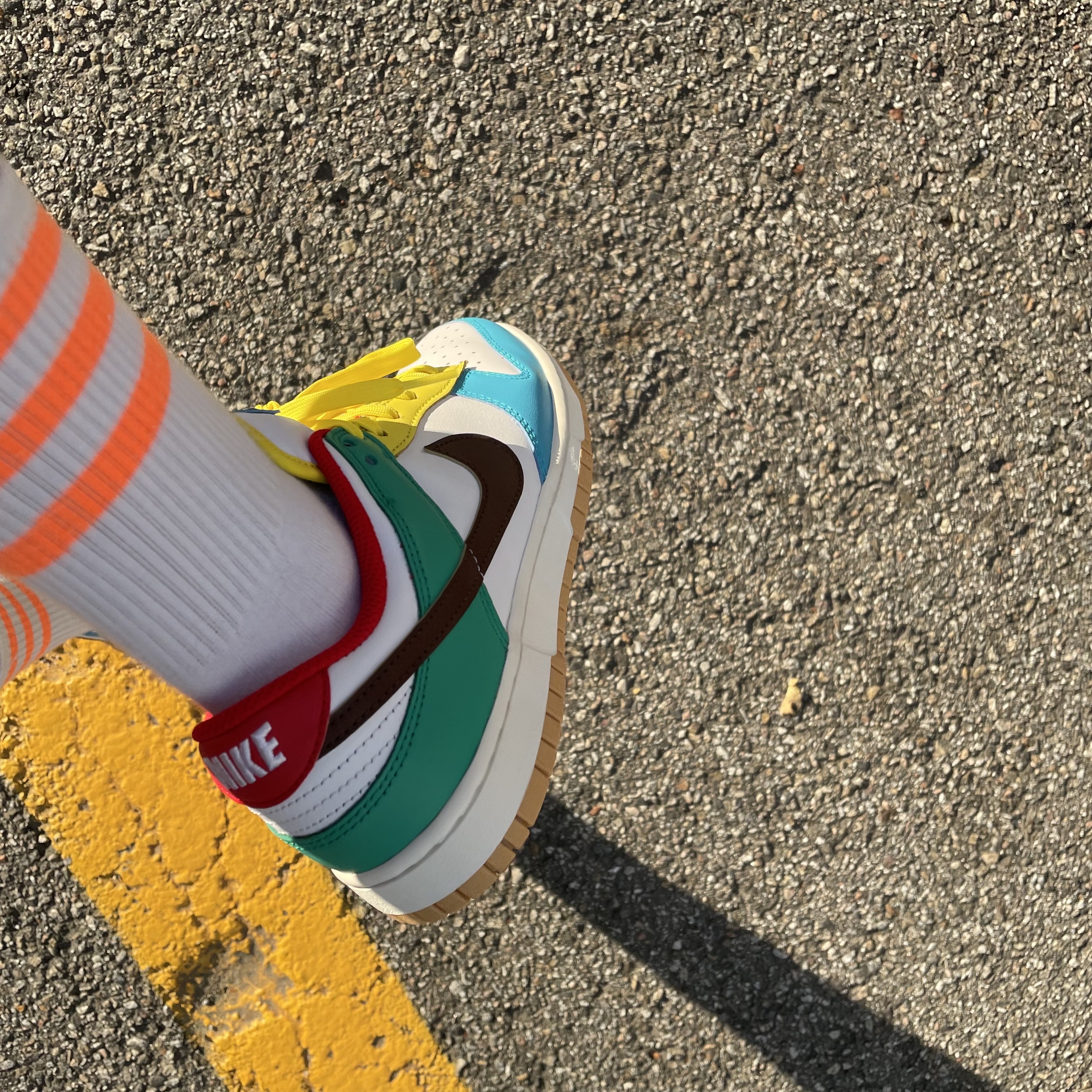 Nike Dunk Low SE Free.99 White 착용 스타일 - 1