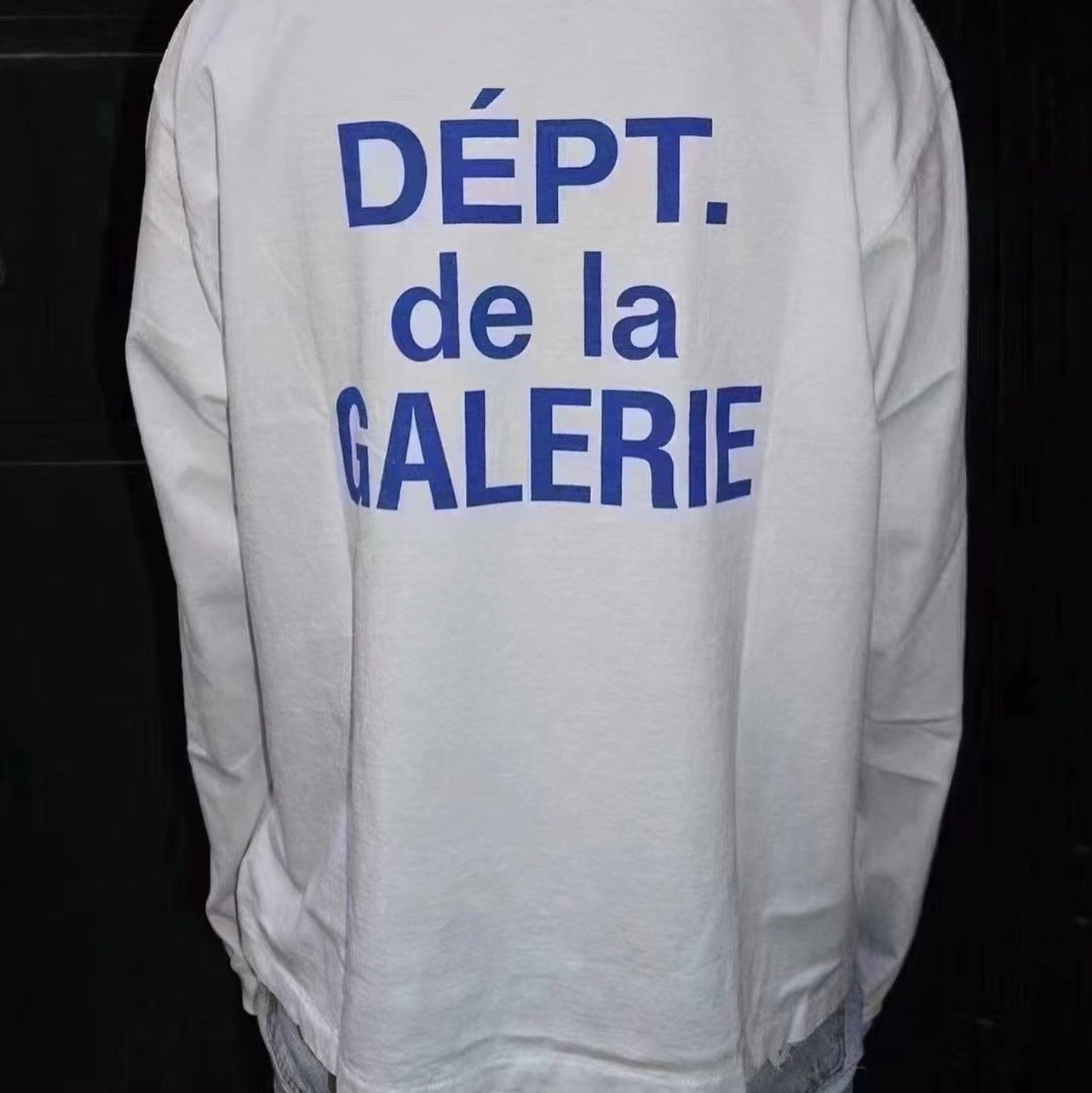 Gallery Dept. French Collector LS T-Shirt White Blue 착용 스타일
