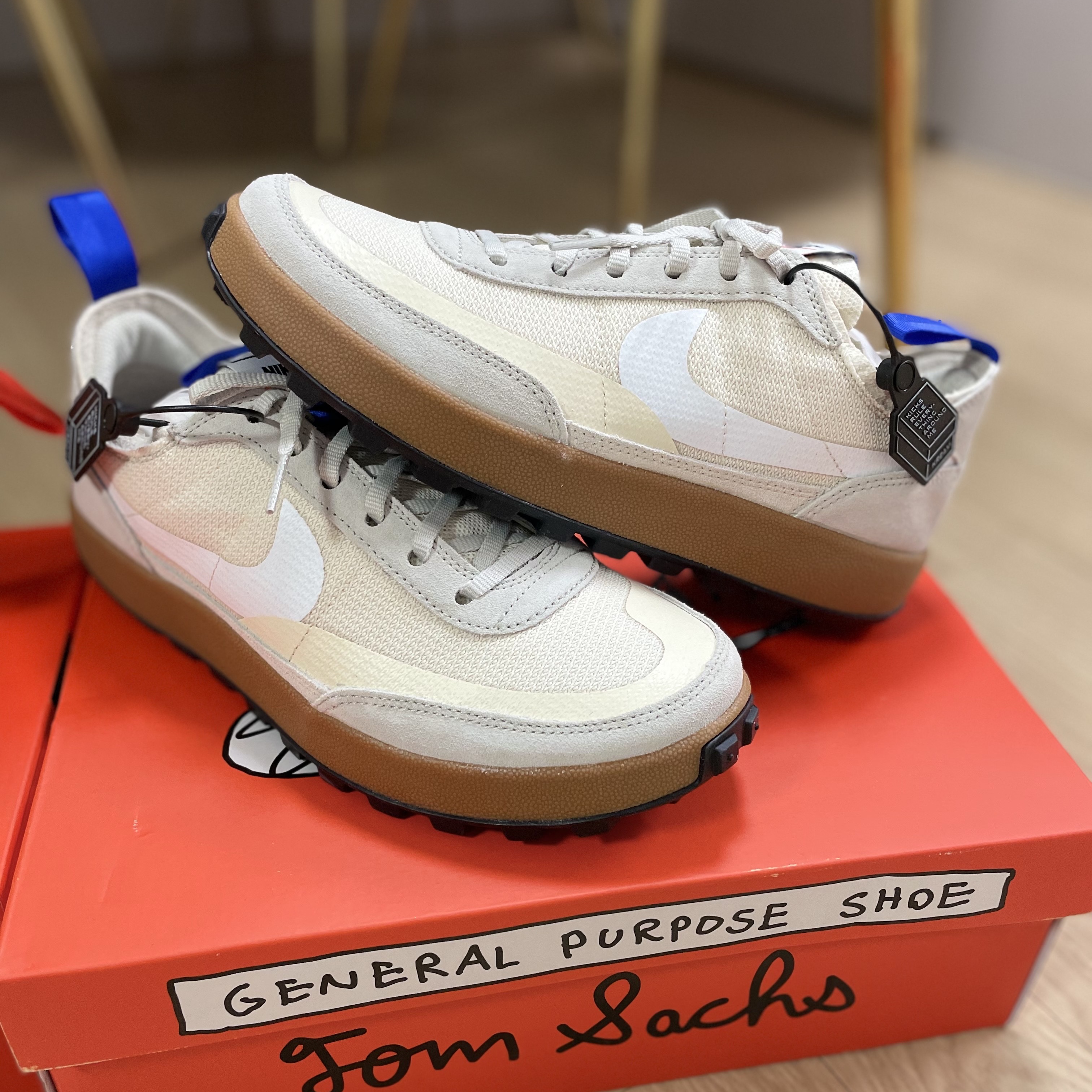 Nike x Tom Sachs General Purpose Shoe Archive, Nike x Tom Sachs General Purpose Shoe Light Cream 착용 스타일 - 3