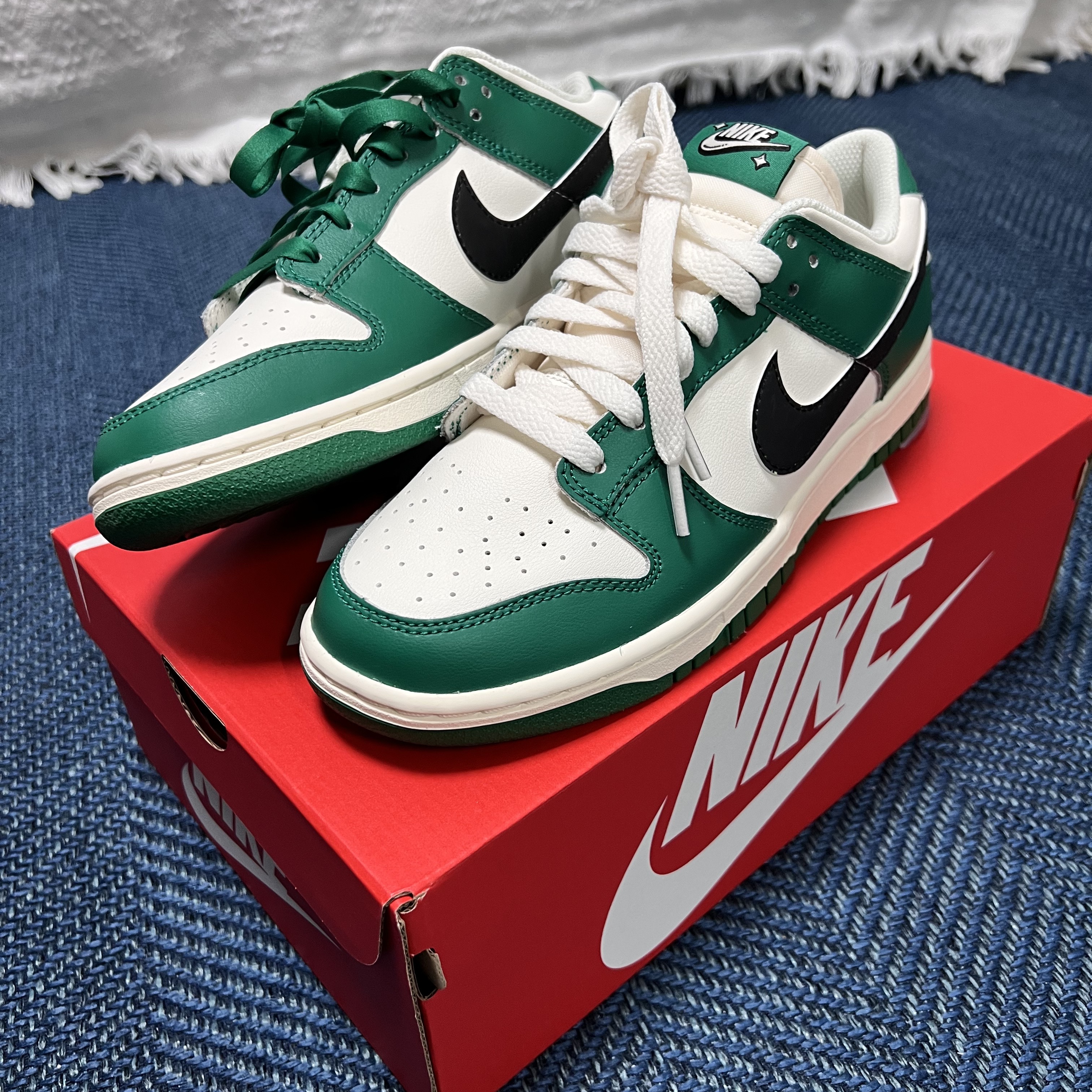 Nike Dunk Low Retro SE Jackpot Malachite 착용 스타일 - 1