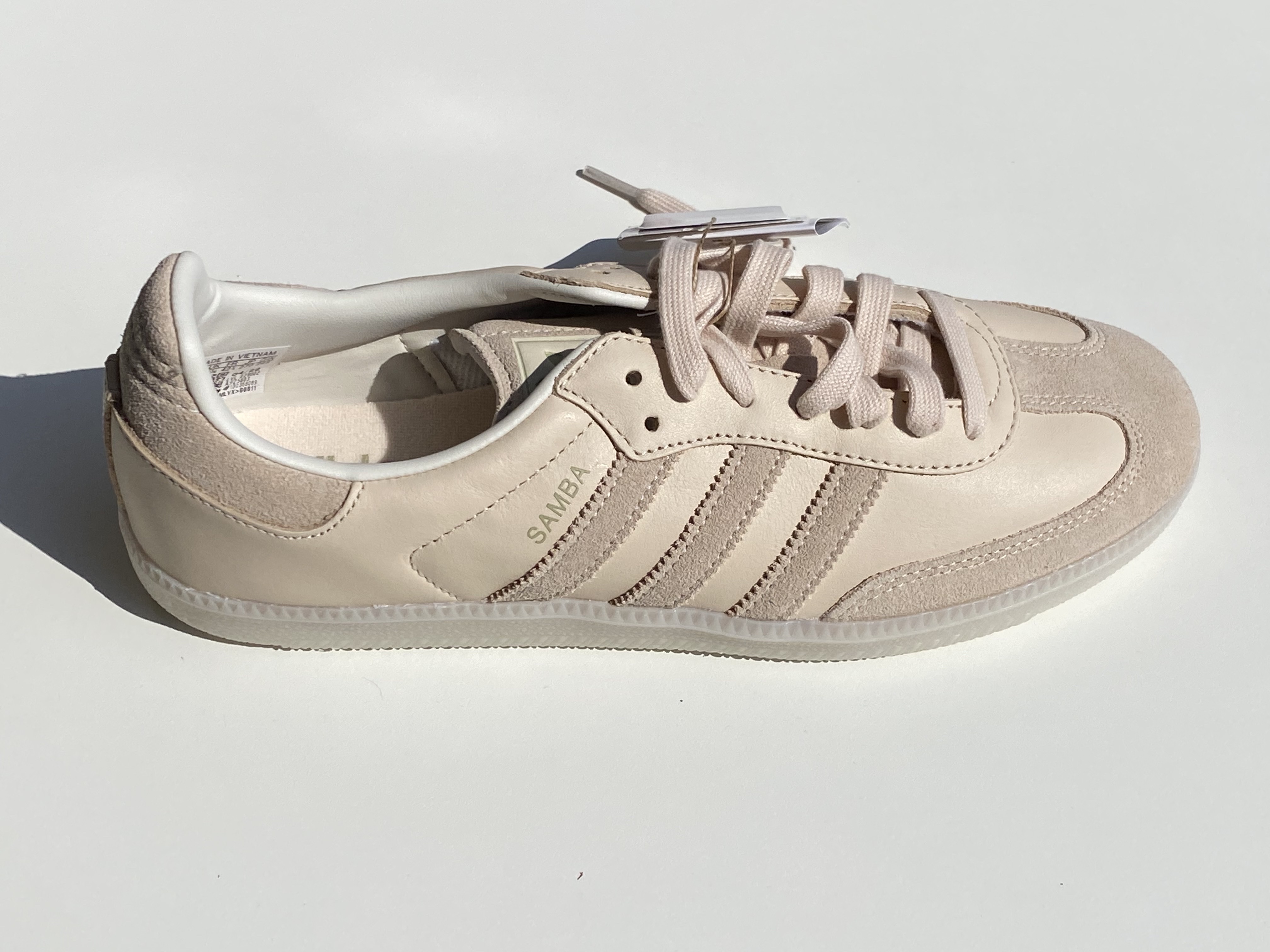 Adidas Samba Linen Savanna 착용 스타일 - 2