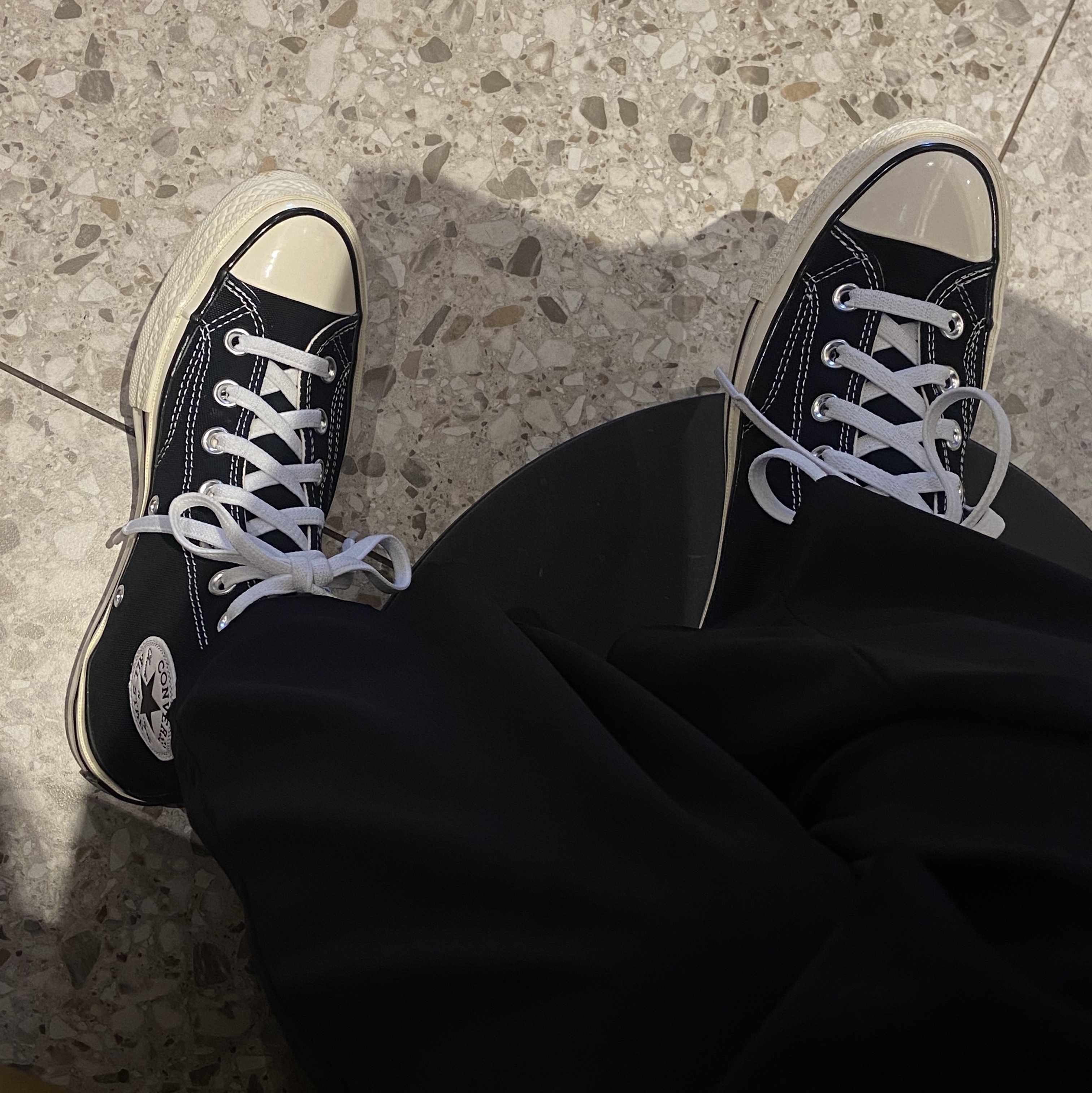 Converse Chuck 70 Hi Black 착용 스타일 - 2