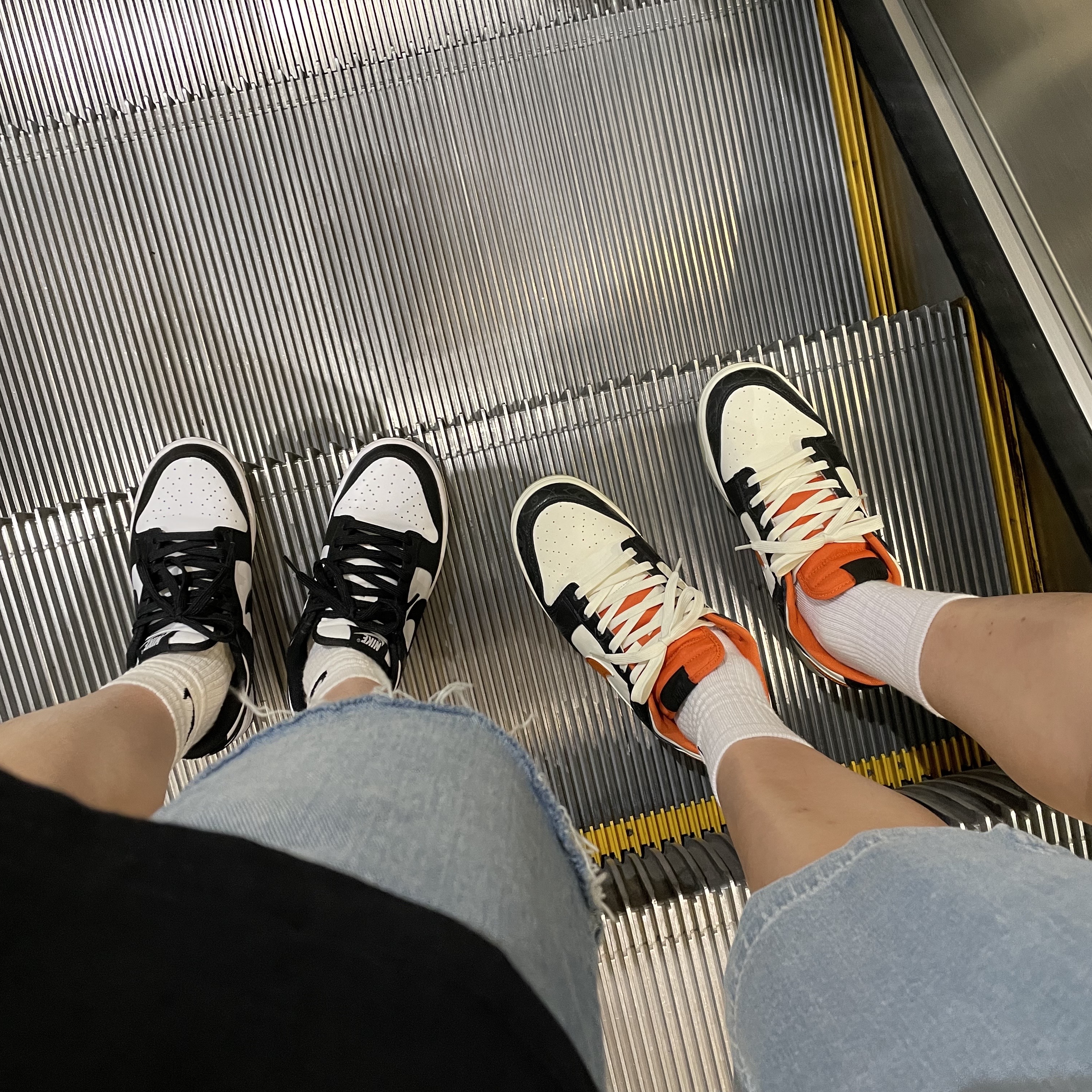 Nike Dunk Low Retro PRM Halloween, (W) Nike Dunk Low Black 착용 스타일
