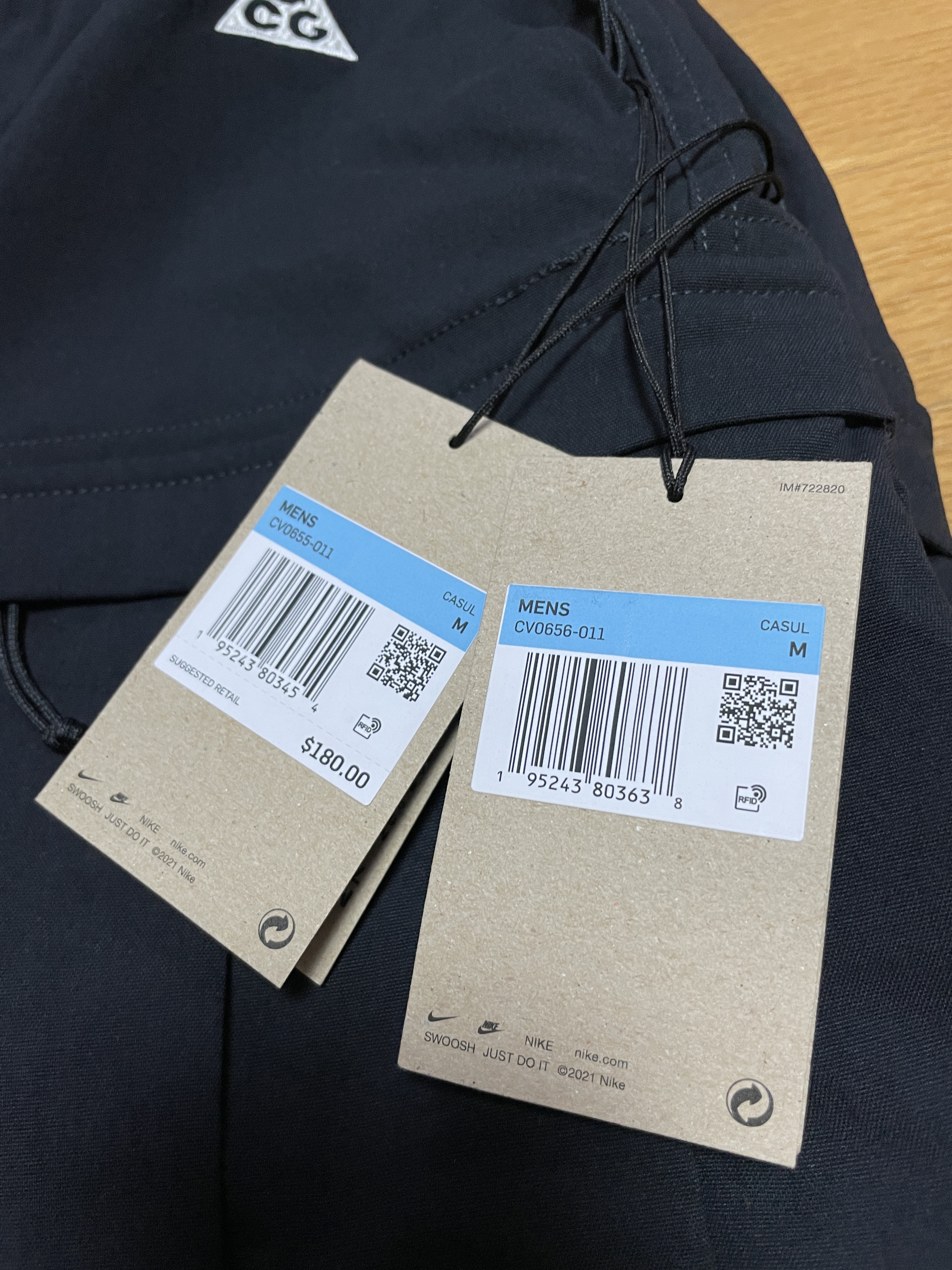 Nike ACG Smith Summit Cargo Pants Black Summit White - Asia, Nike ACG Smith Summit Cargo Pants Black Summit White - US/EU 착용 스타일 - 2