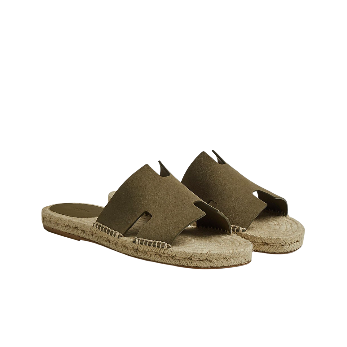 에르메스 안티구아 에스파드리유 스웨이드 고트스킨 & 베르 뚠드라(Hermes Antigua Espadrille Suede Goatskin & Vert Toundra) - 2