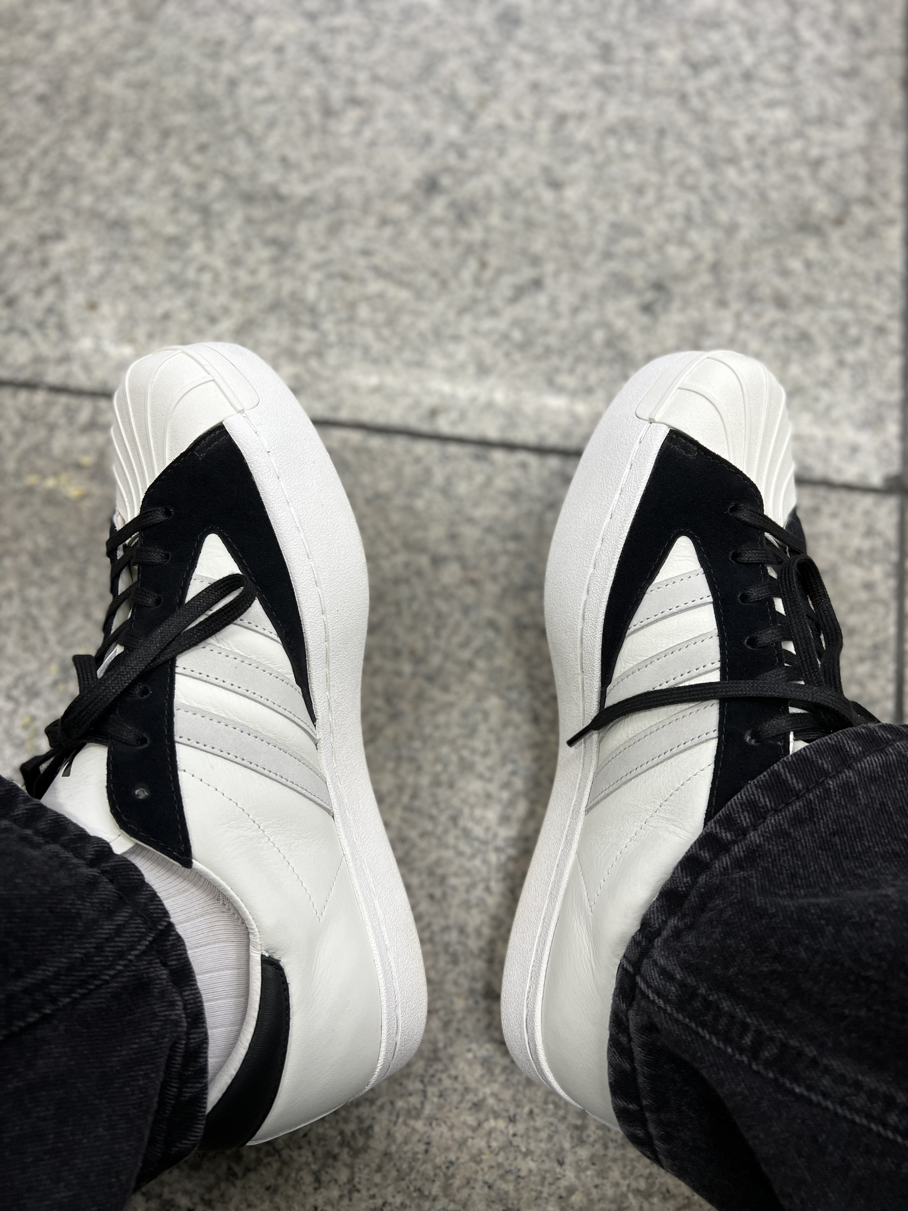 Y-3 Yohji Star White, Y-3 Yohji Star Black White ์ฐฉ์ฉ ์คํ์ผ - 4