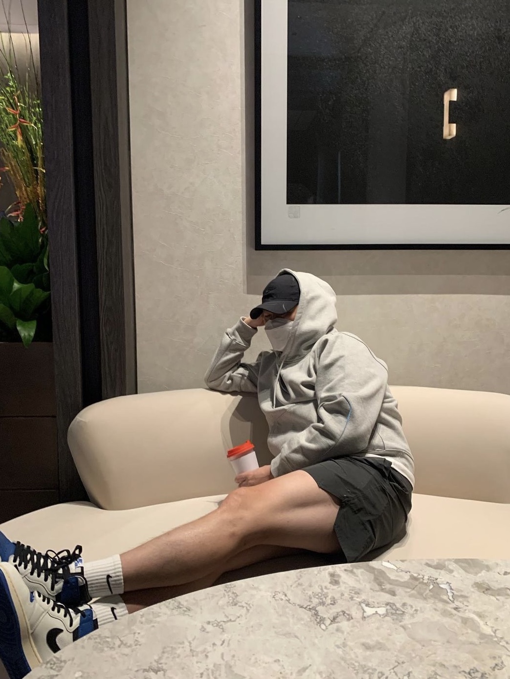 Nike x Drake Nocta NRG AU L91 Cap, Nike x Drake Nocta Cardinal Stock Essential Hoodie Grey - Asia 착용 스타일 - 1
