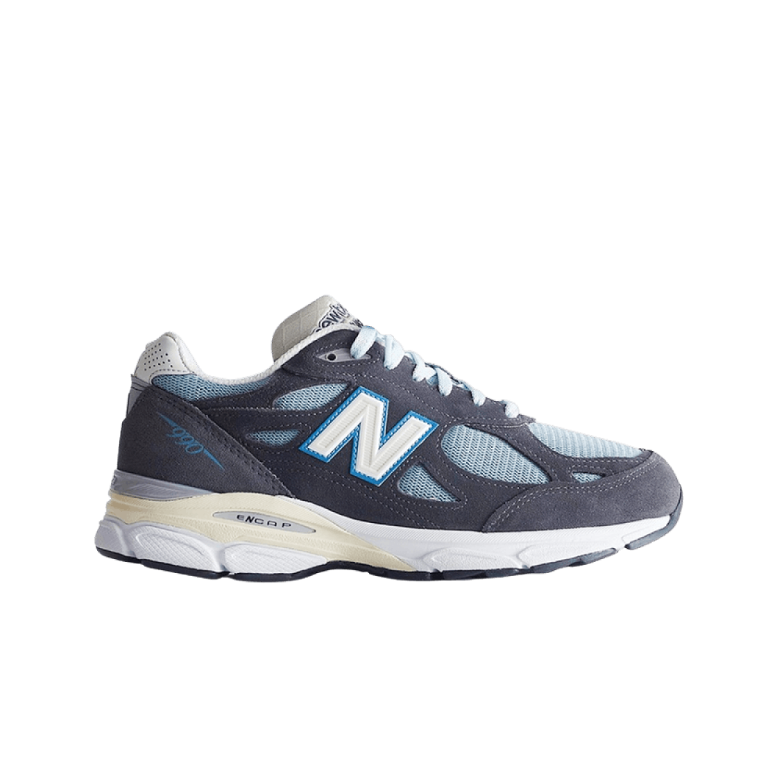 뉴발란스 x 키스 990v3 메이드 인 USA 스틸 블루 그레이(New Balance x Kith 990v3 Made in USA Steel Blue Grey)
