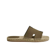 Hermes Antigua Espadrille Suede Goatskin & Vert Toundra