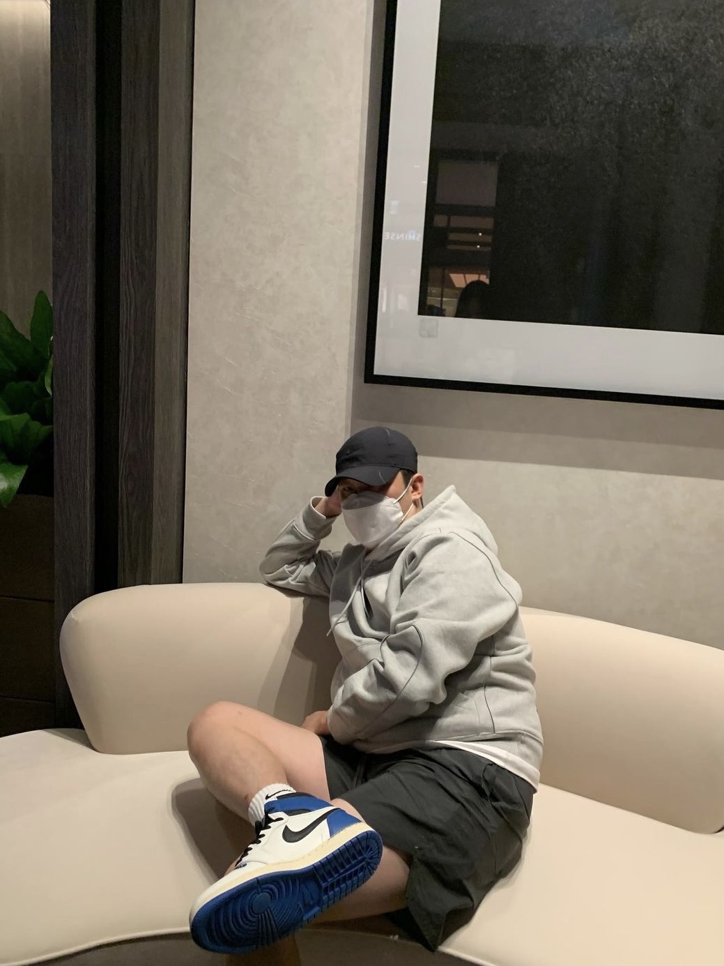 Nike x Drake Nocta NRG AU L91 Cap, Nike x Drake Nocta Cardinal Stock Essential Hoodie Grey - Asia 착용 스타일 - 2